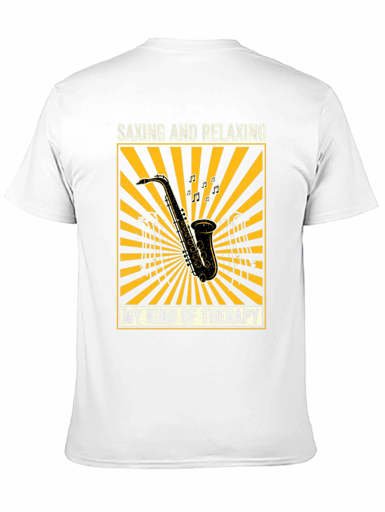 Saxing and Relaxing T-Shirt - Music Lovers Therapy Tee