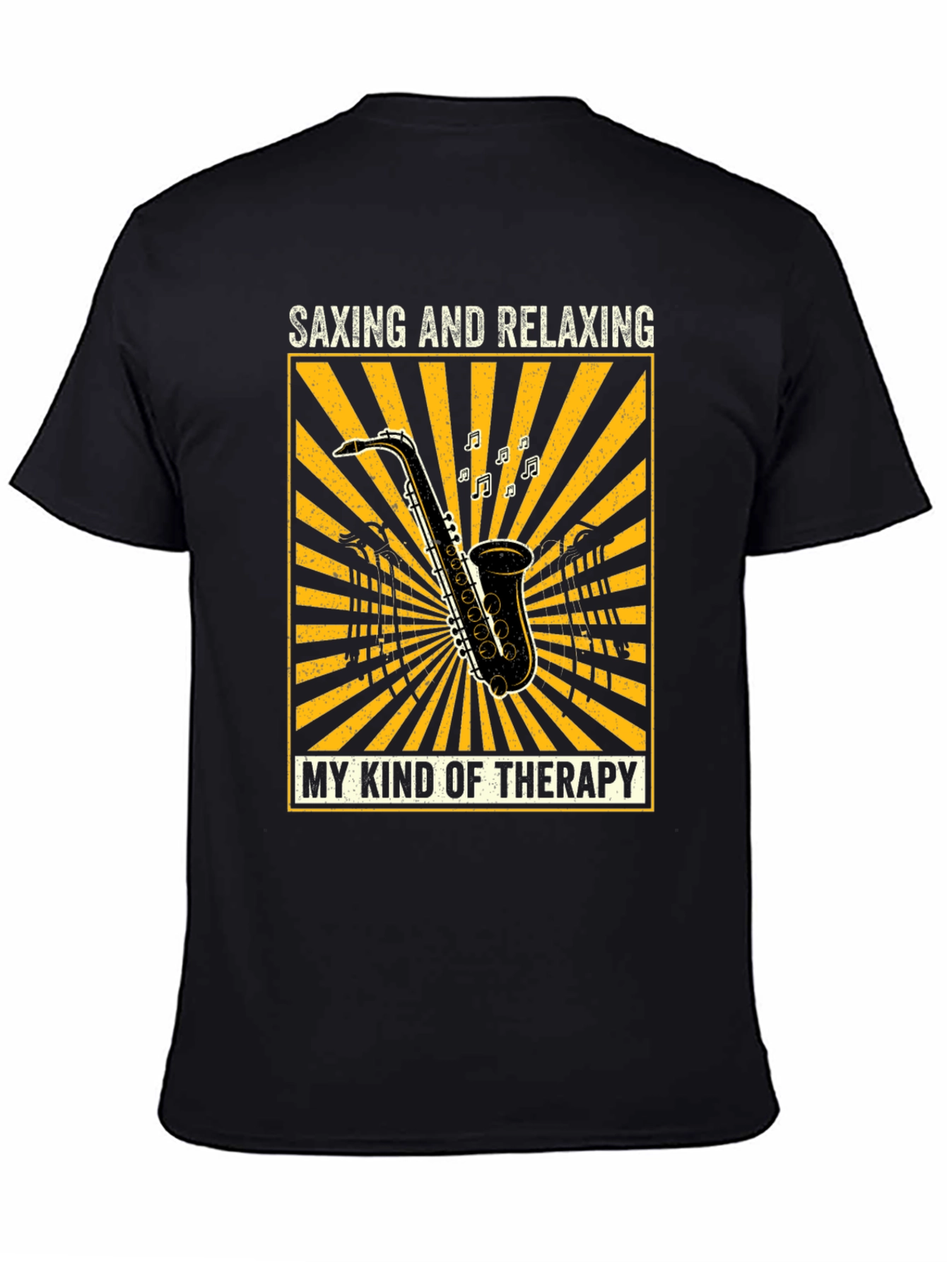 Saxing and Relaxing T-Shirt - Music Lovers Therapy Tee