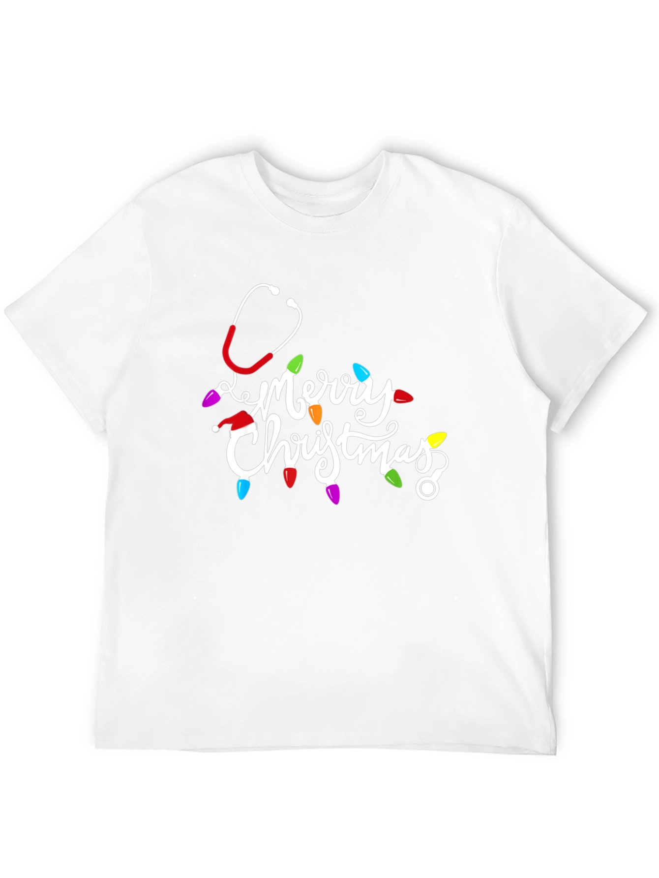 Merry Christmas Nurse Stethoscope T-Shirt