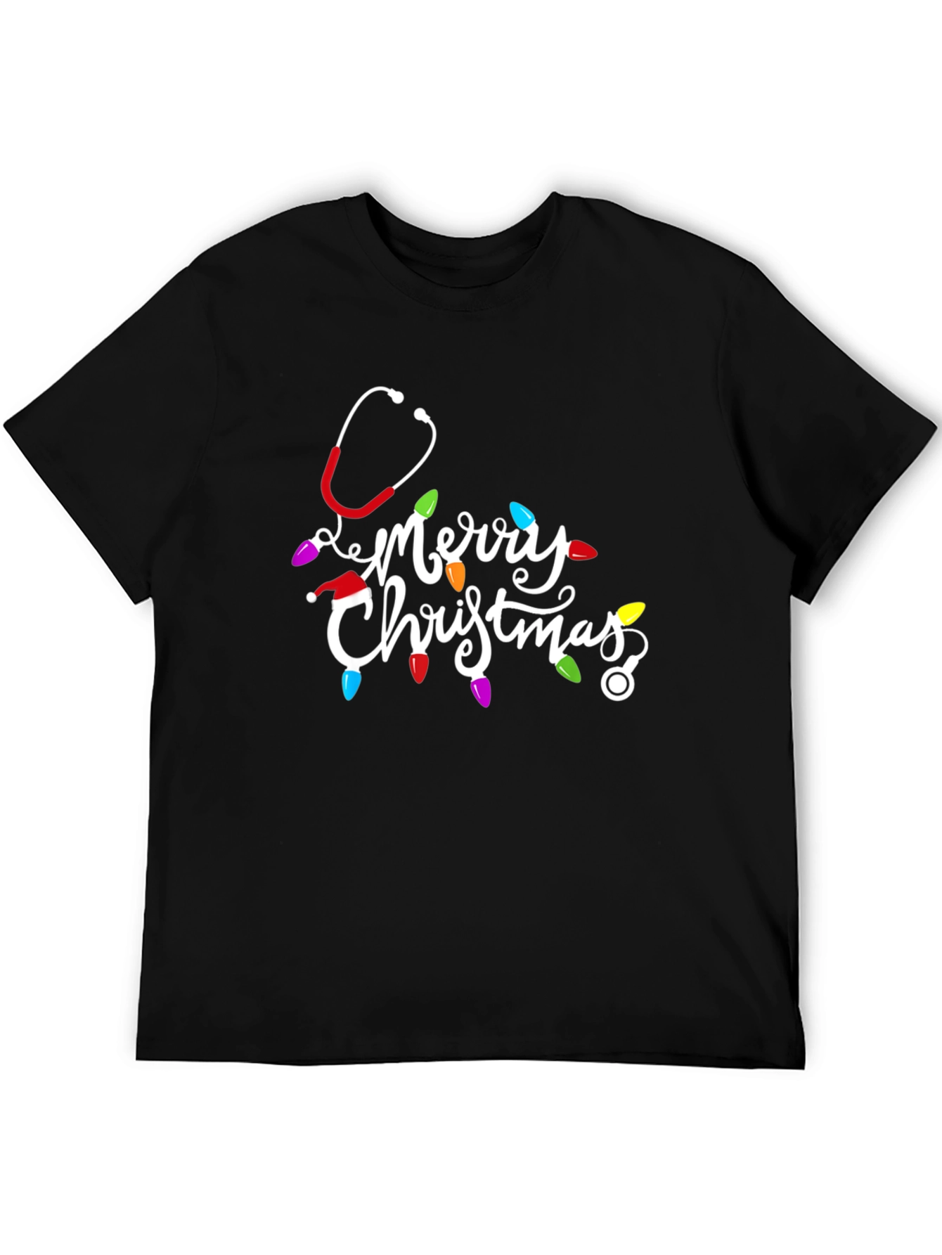 Merry Christmas Nurse Stethoscope T-Shirt