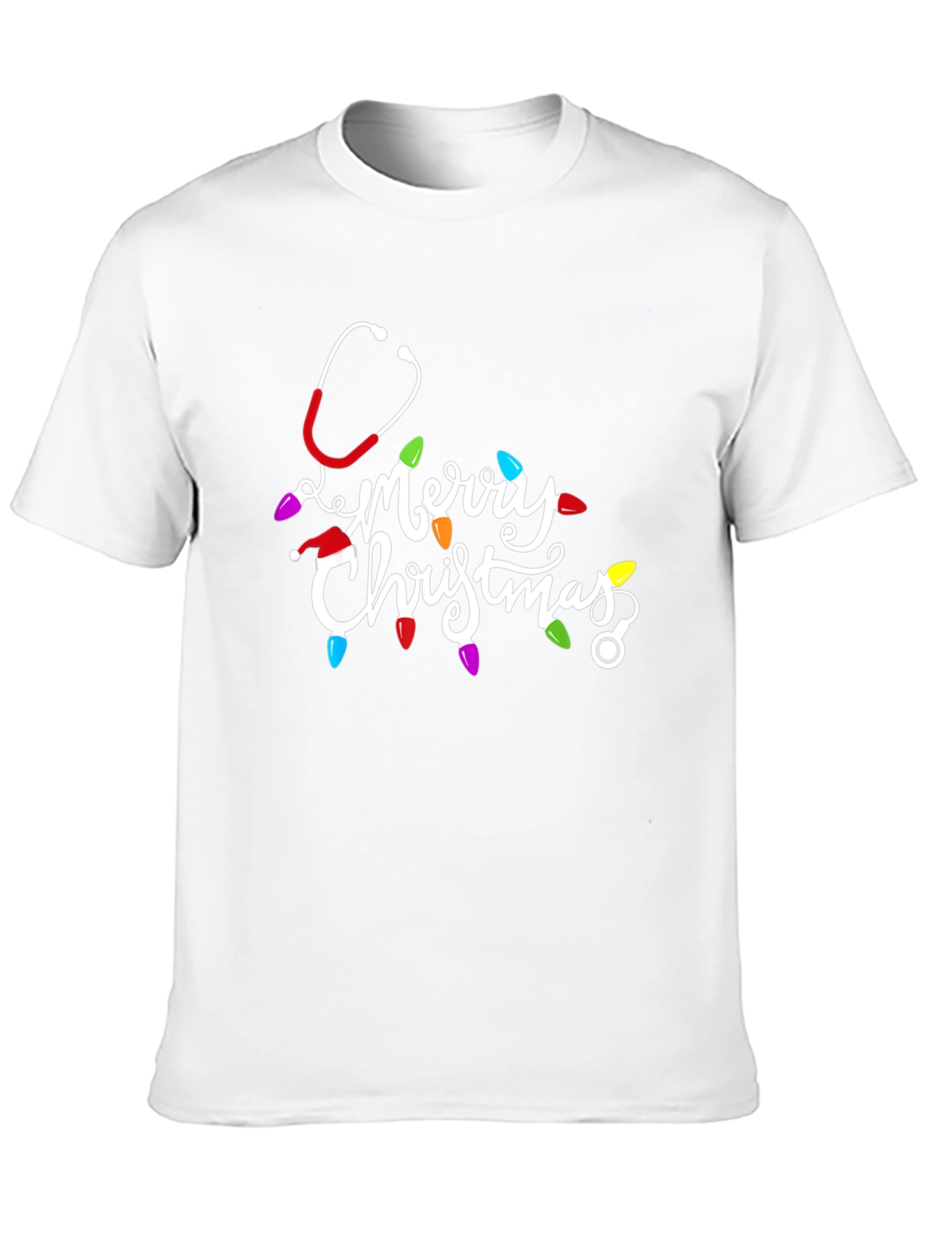 Merry Christmas Nurse Stethoscope T-Shirt