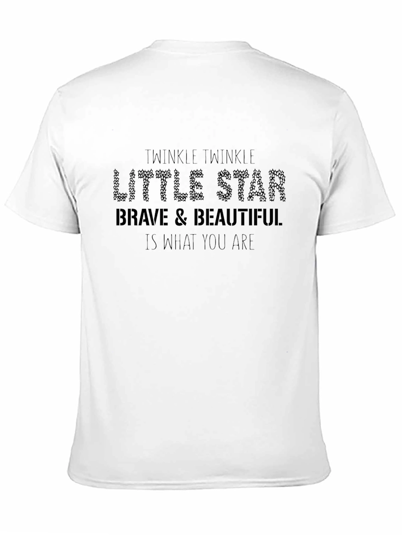 Twinkle Little Star Graphic Black Tee