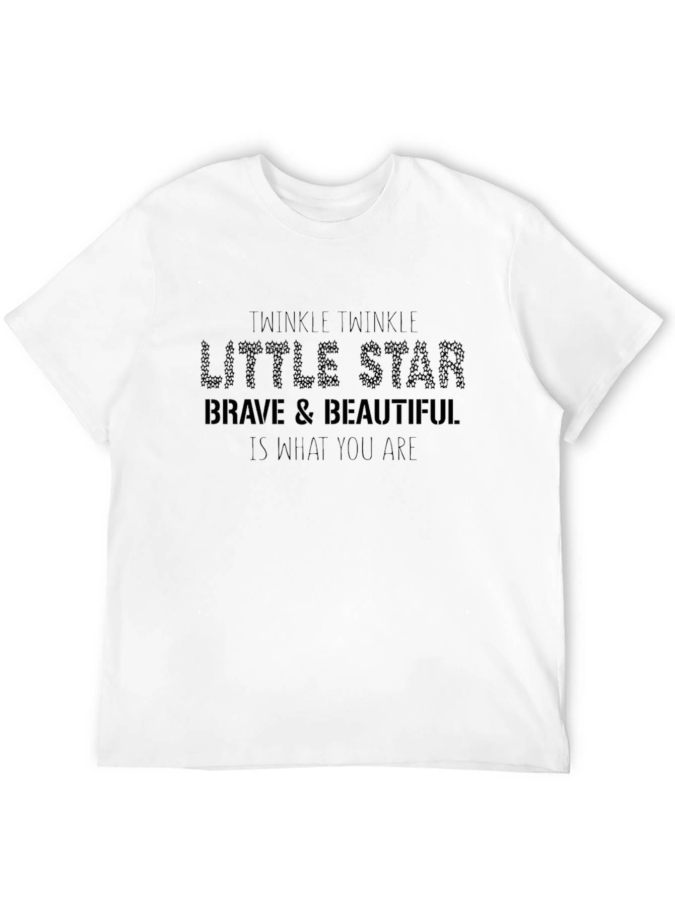 Twinkle Little Star Graphic Black Tee