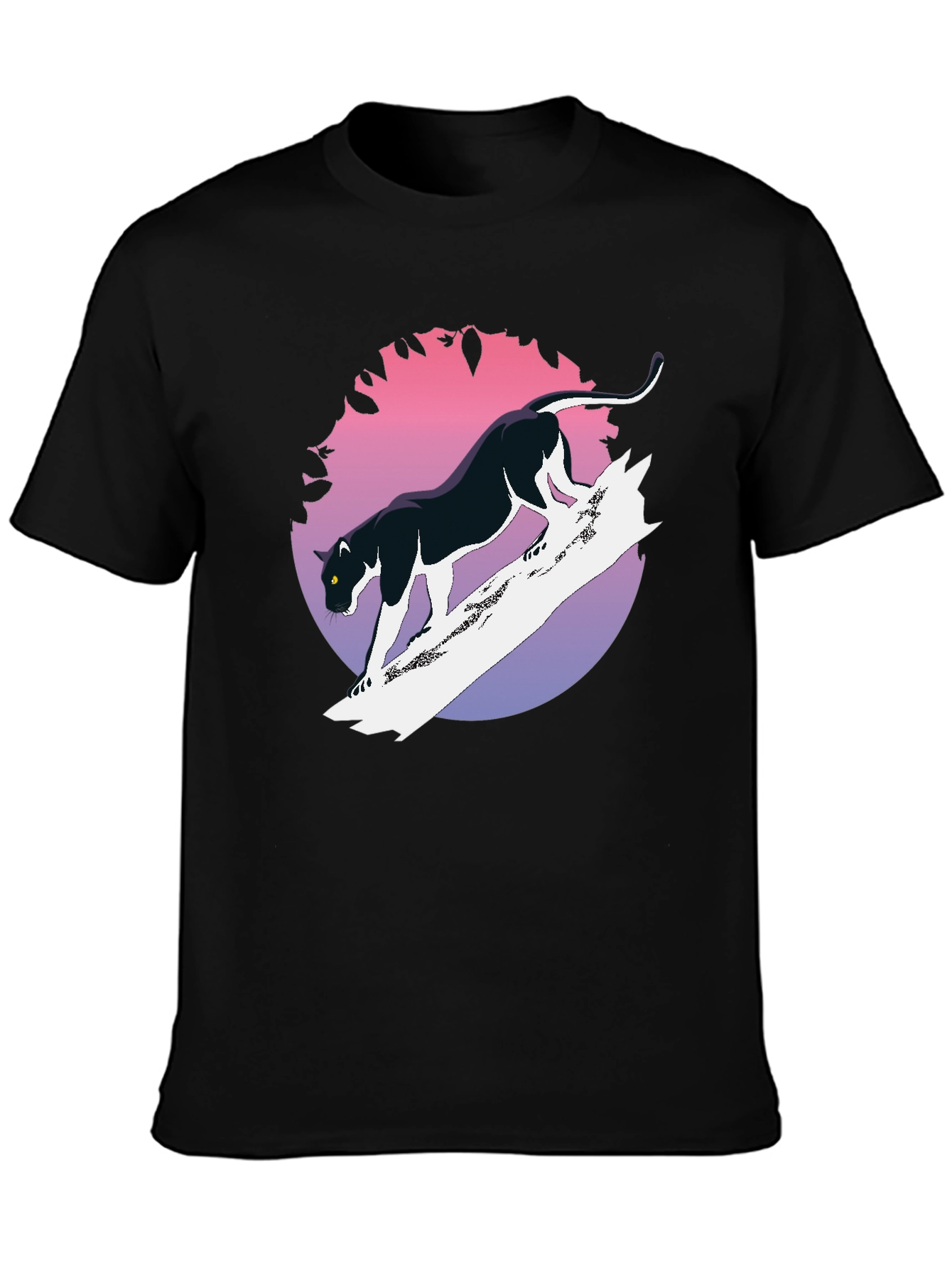 Black Panther Graphic Tee - Retro Style