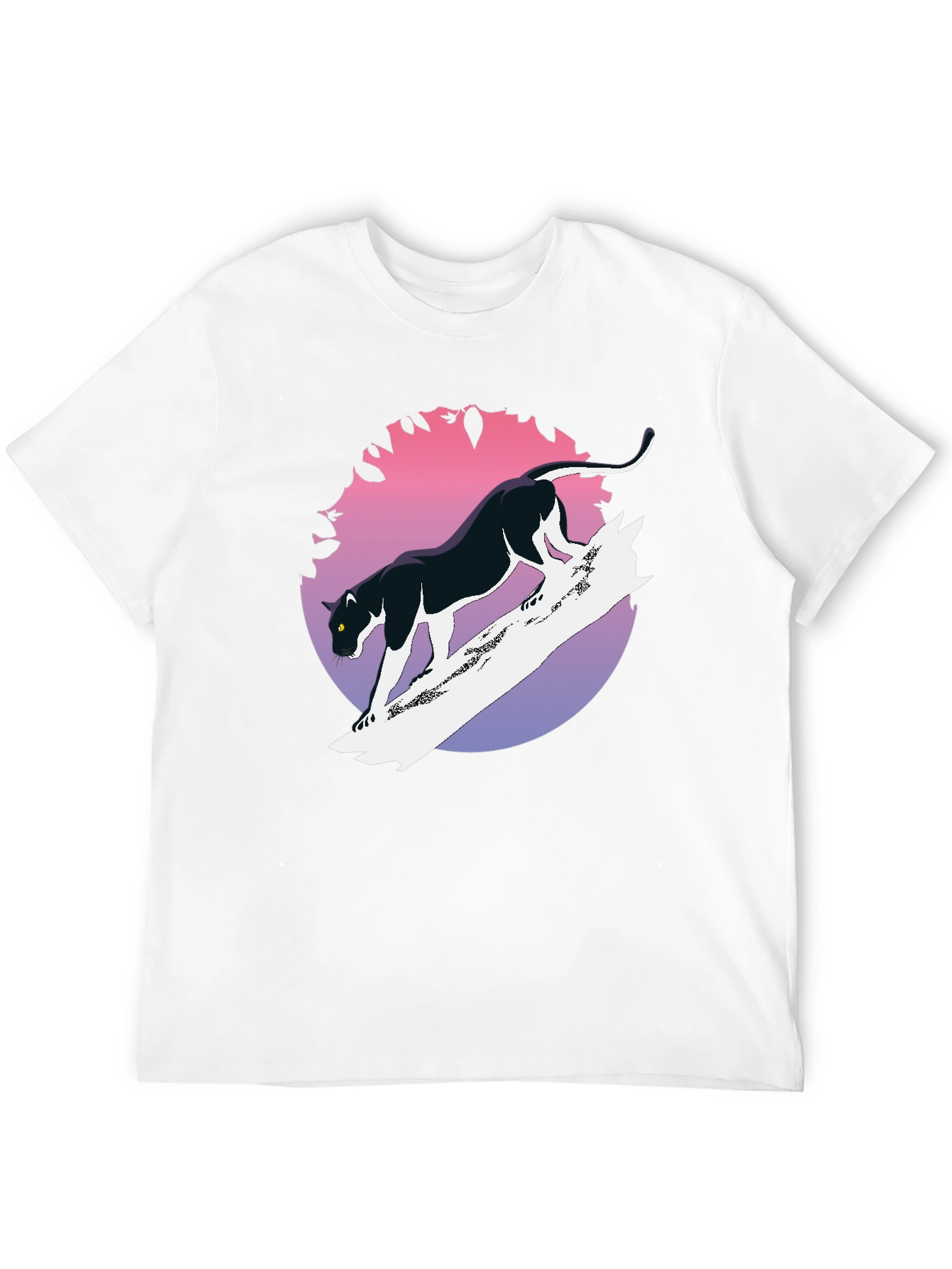 Black Panther Graphic Tee - Retro Style