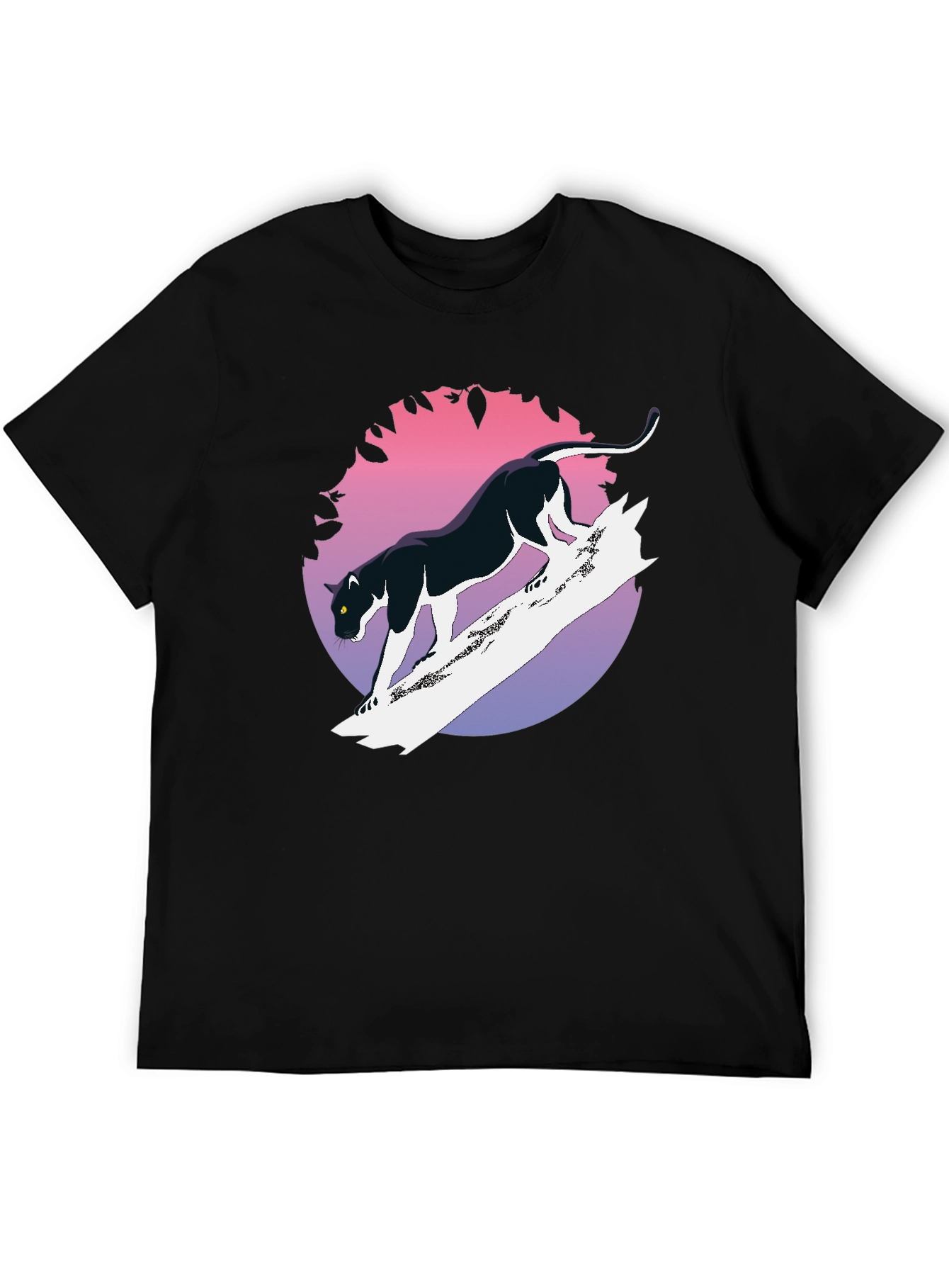 Black Panther Graphic Tee - Retro Style