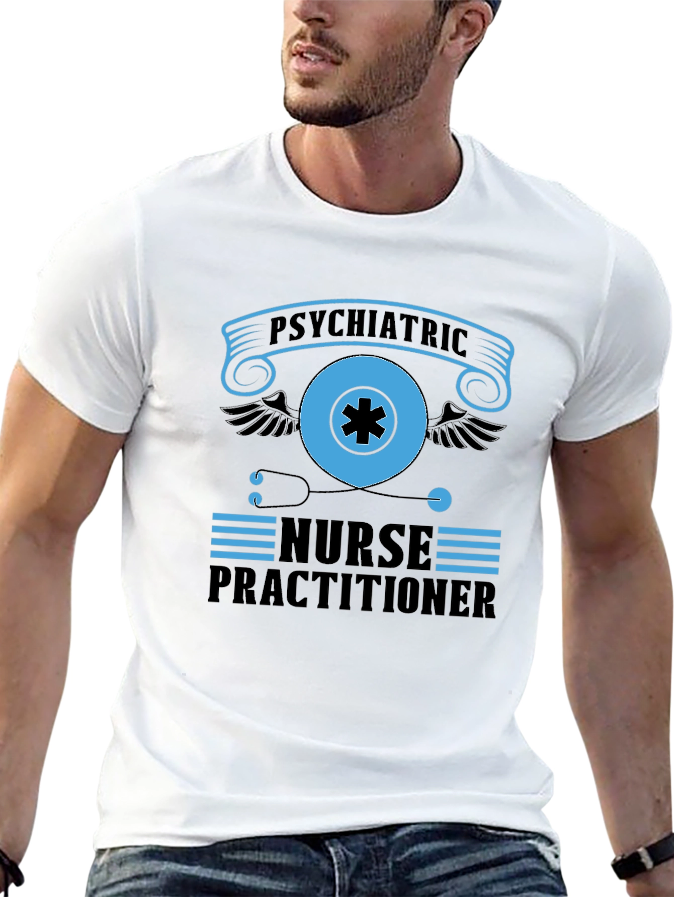 Psychiatric Nurse Practitioner Black T-Shirt