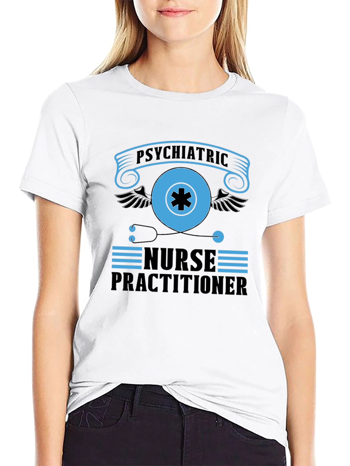 Psychiatric Nurse Practitioner Black T-Shirt