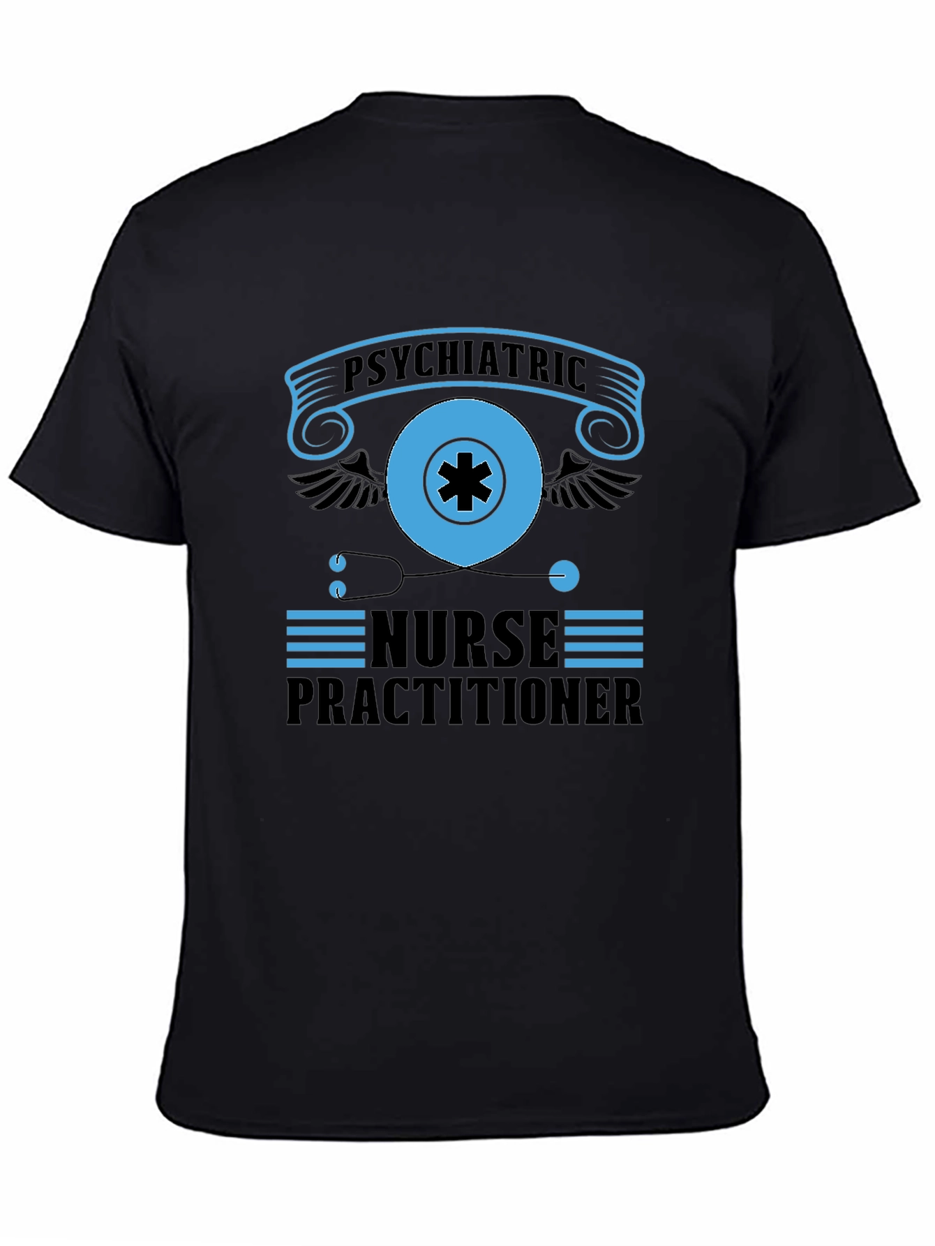 Psychiatric Nurse Practitioner Black T-Shirt