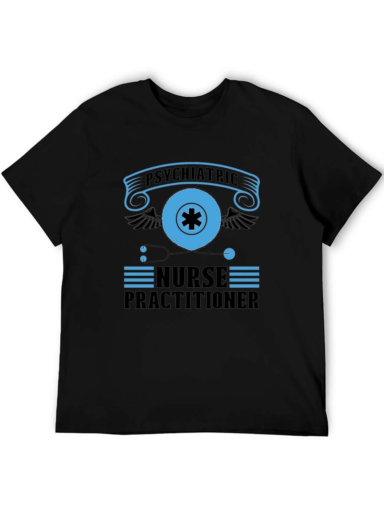 Psychiatric Nurse Practitioner Black T-Shirt