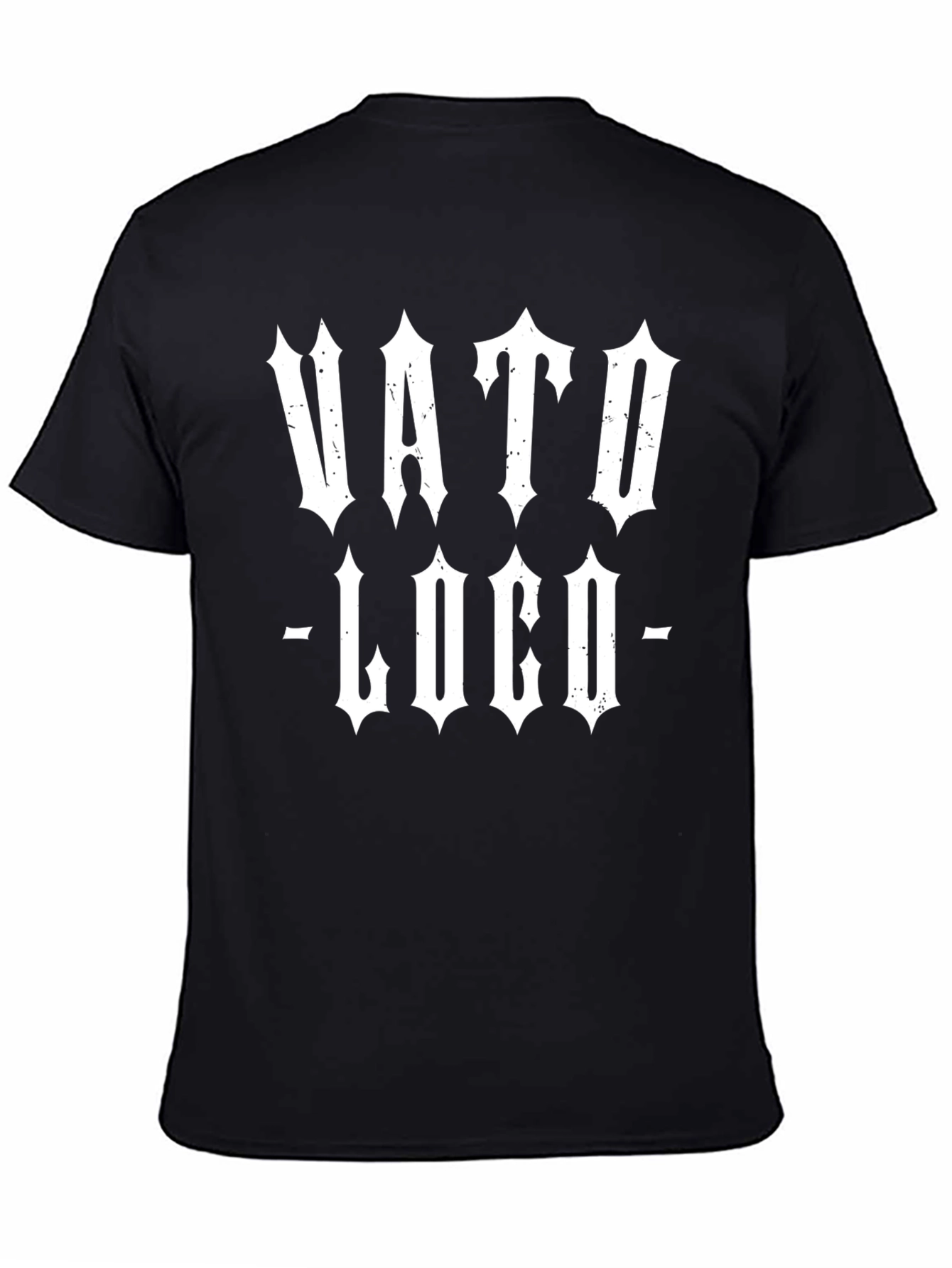Vato Loco Mens Black Graphic Tee