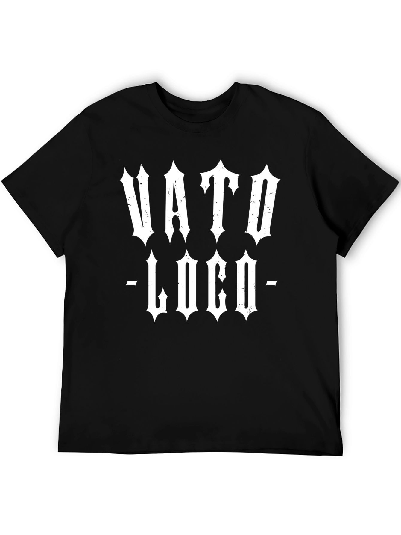 Vato Loco Mens Black Graphic Tee