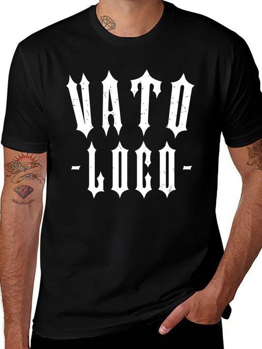 Vato Loco Mens Black Graphic Tee
