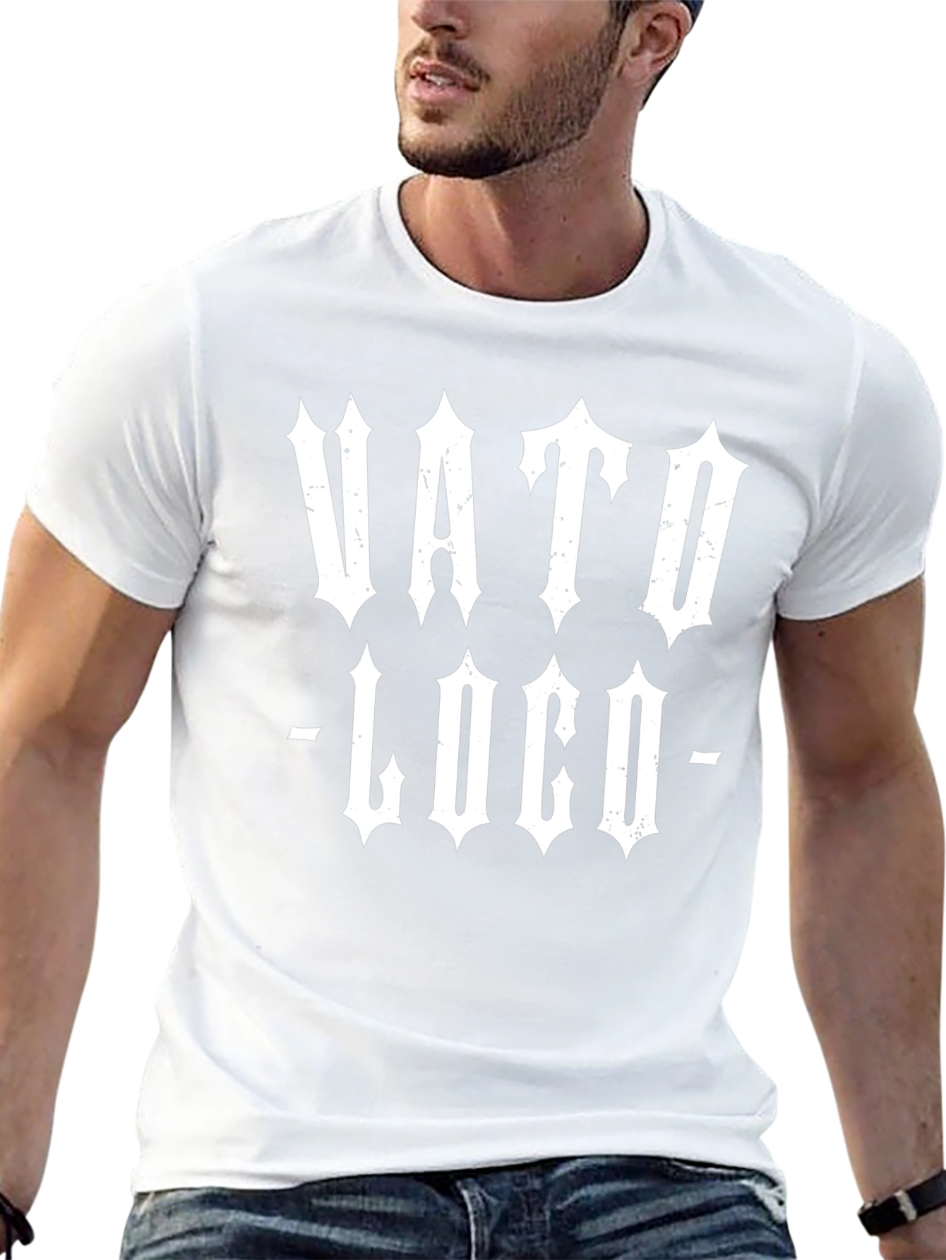 Vato Loco Mens Black Graphic Tee