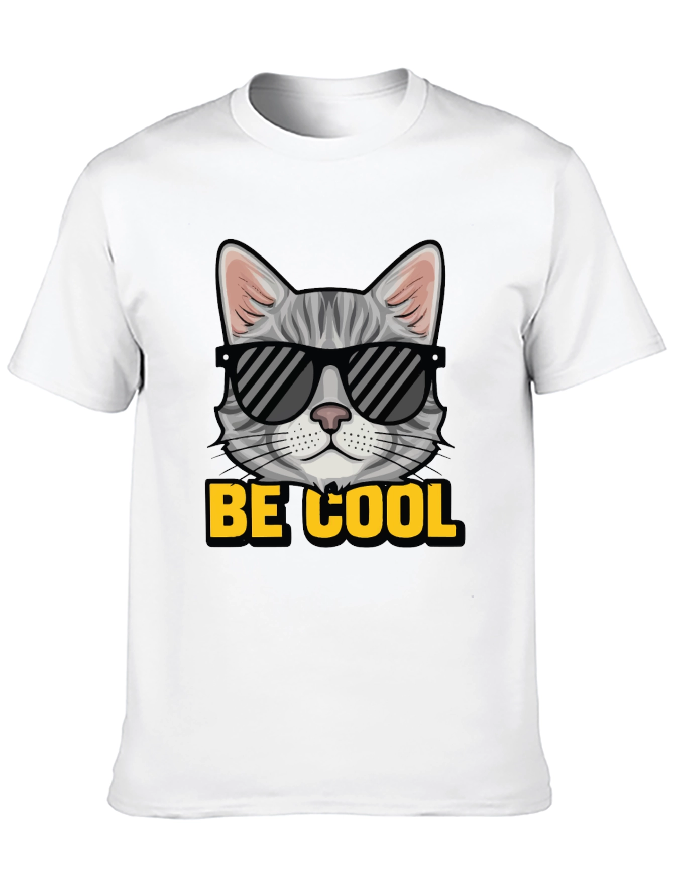 Cool Cat T-Shirt - Mens Black Graphic Tee
