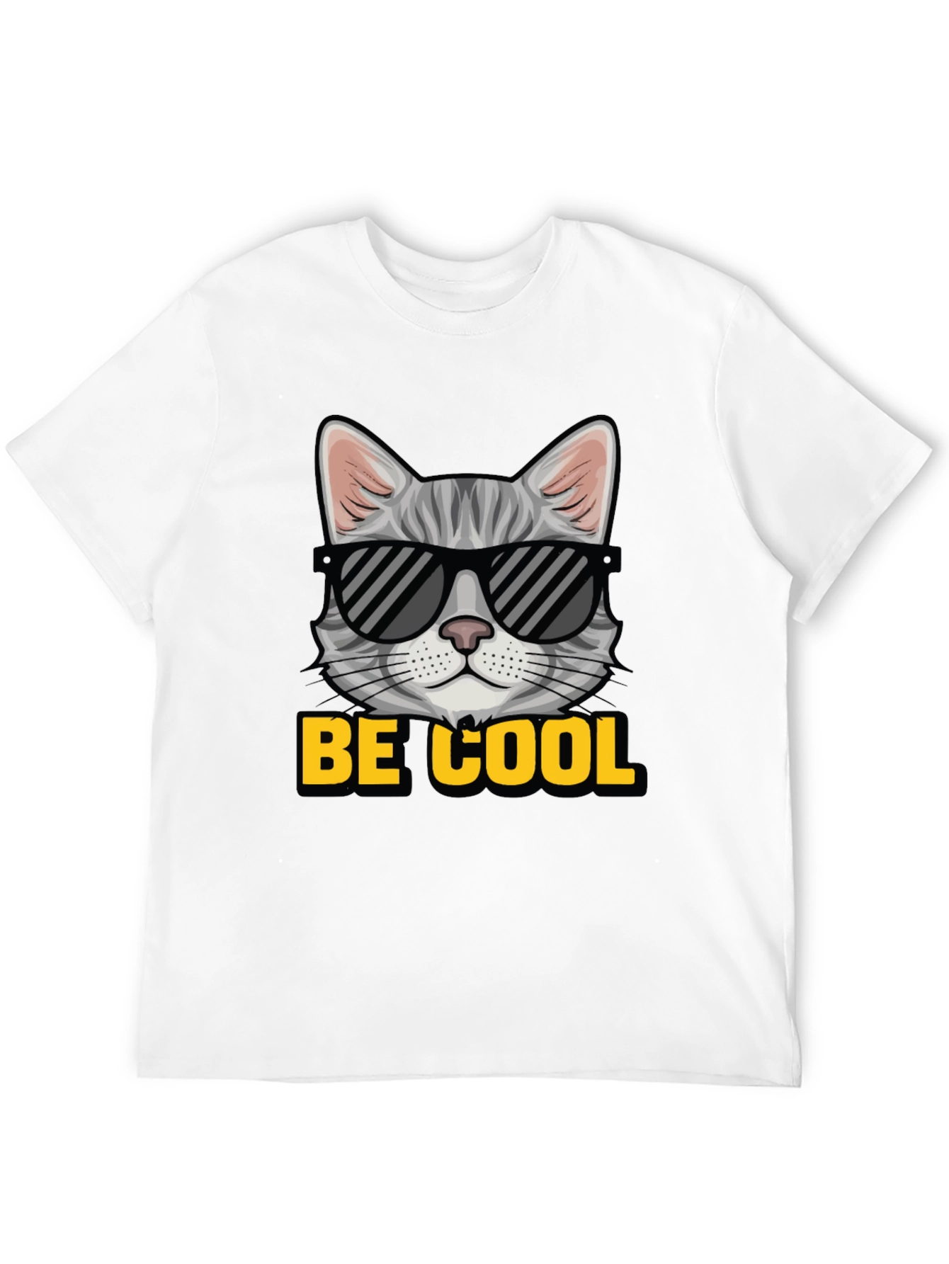 Cool Cat T-Shirt - Mens Black Graphic Tee
