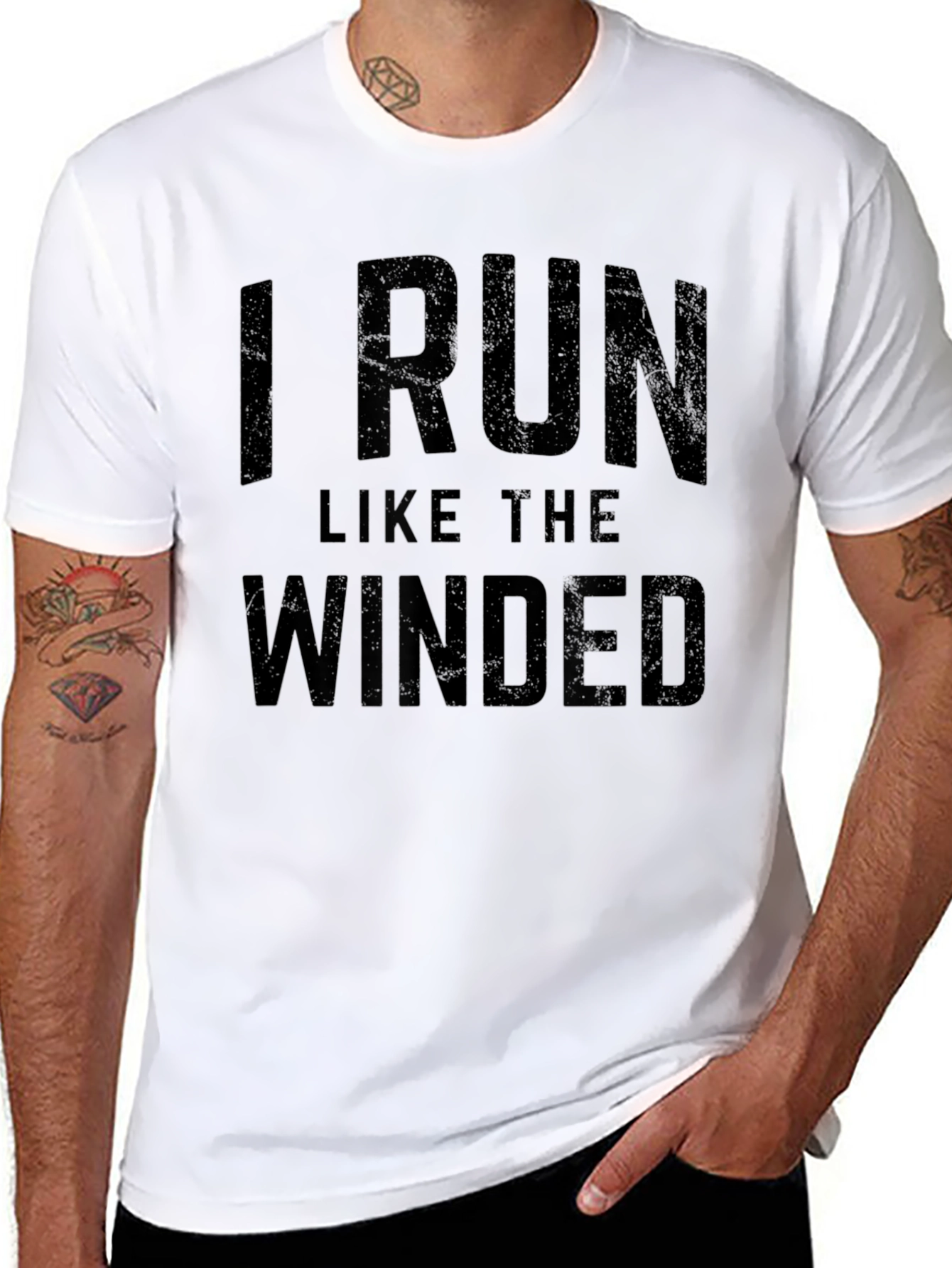 Funny Runner T-Shirt - I Run Like The Winded
