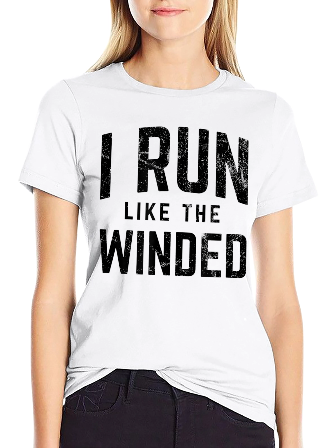 Funny Runner T-Shirt - I Run Like The Winded