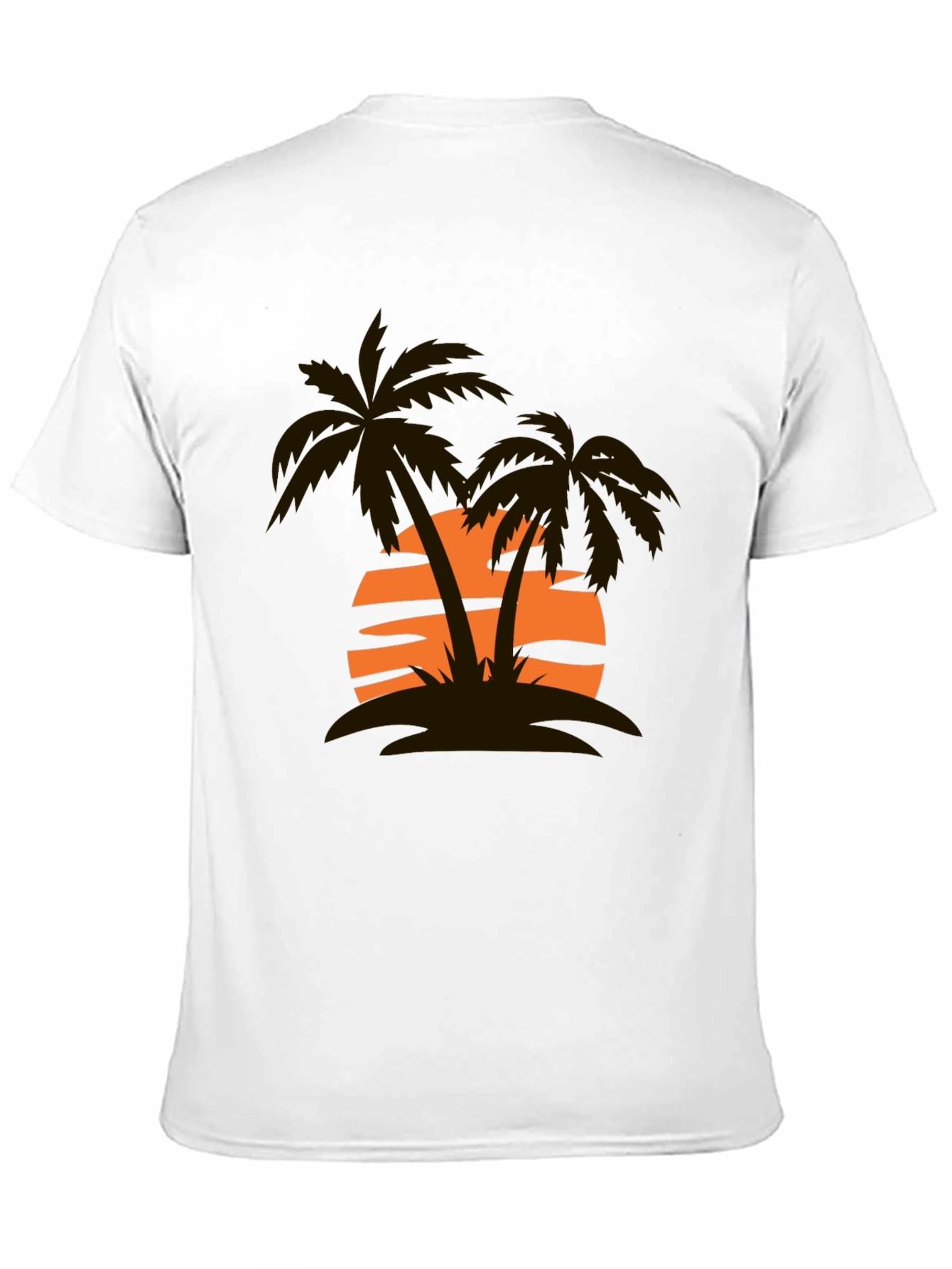 Sunset Palm Tree Graphic Tee - Casual Style