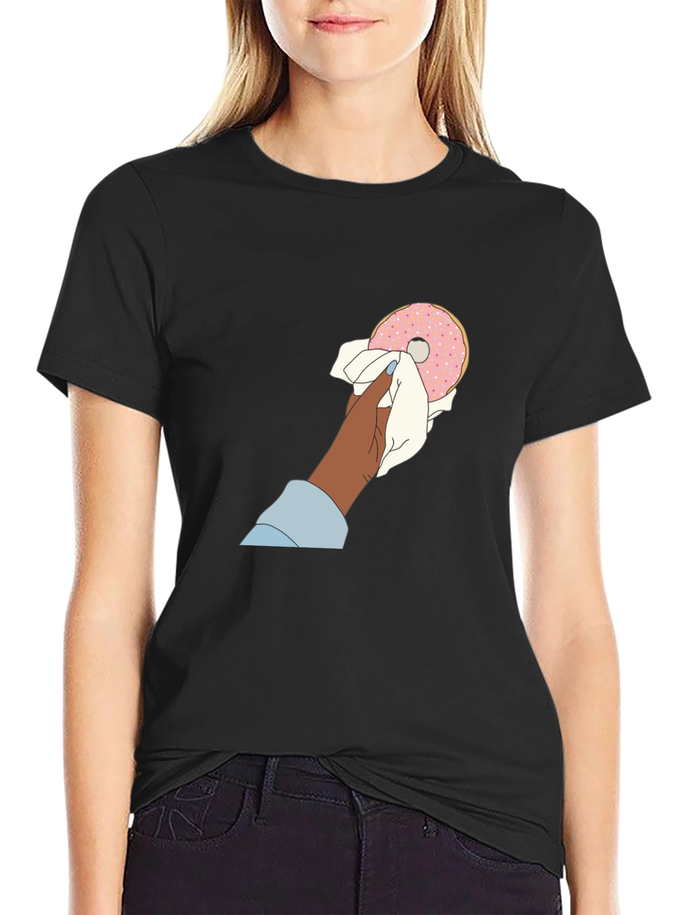 Doughnut Lover Graphic Tee - Black Unisex T-Shirt