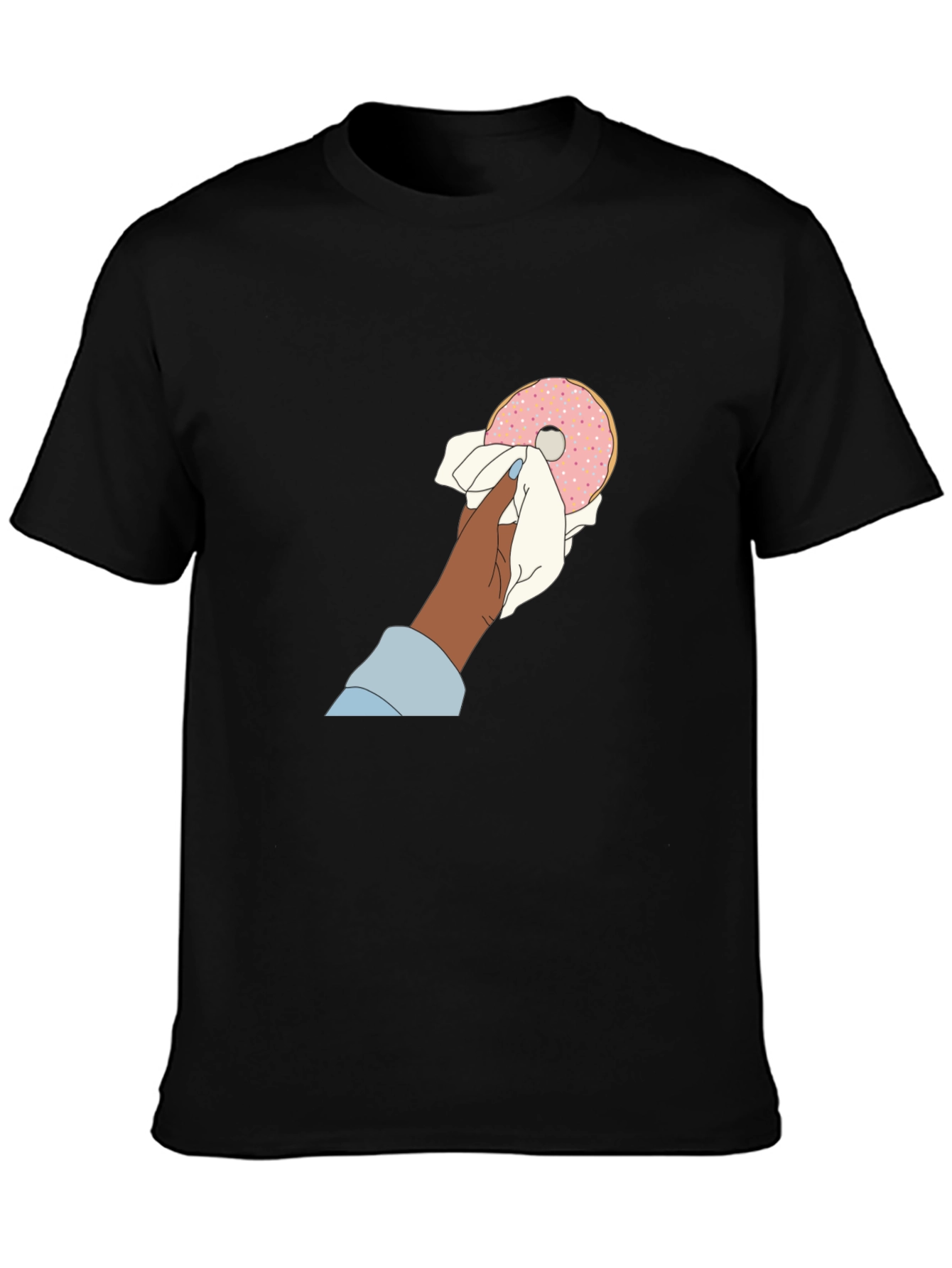 Doughnut Lover Graphic Tee - Black Unisex T-Shirt