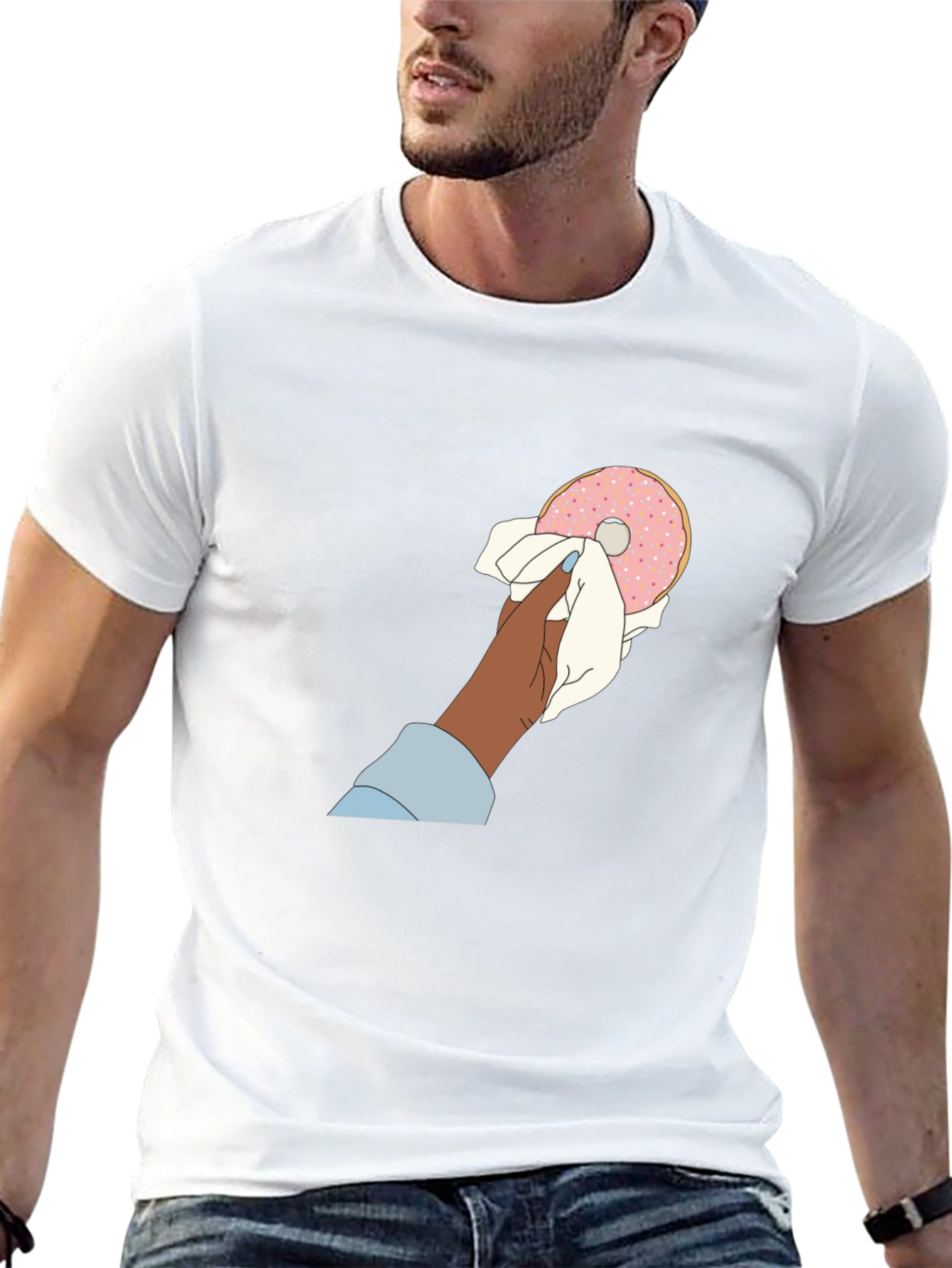 Doughnut Lover Graphic Tee - Black Unisex T-Shirt