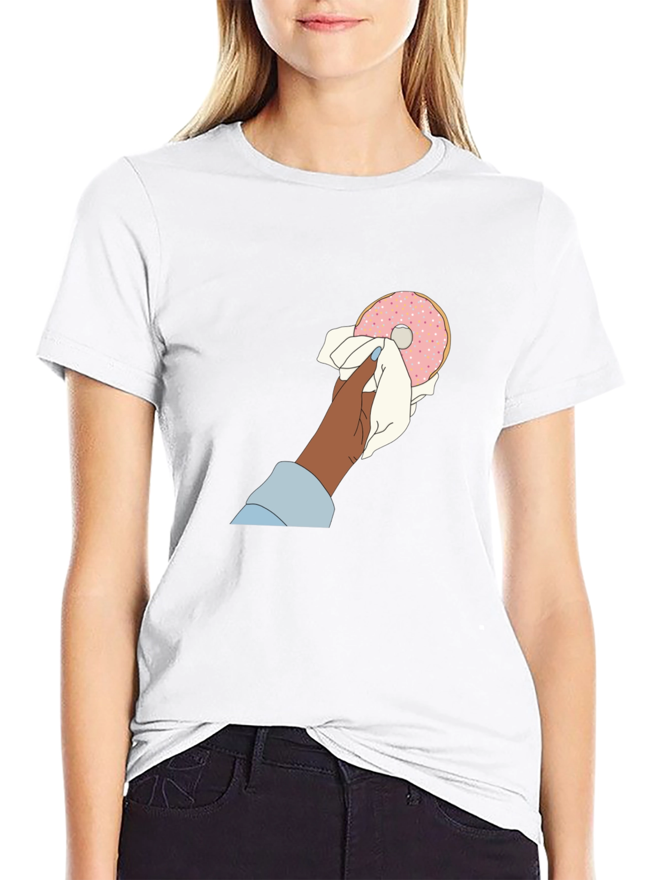 Doughnut Lover Graphic Tee - Black Unisex T-Shirt