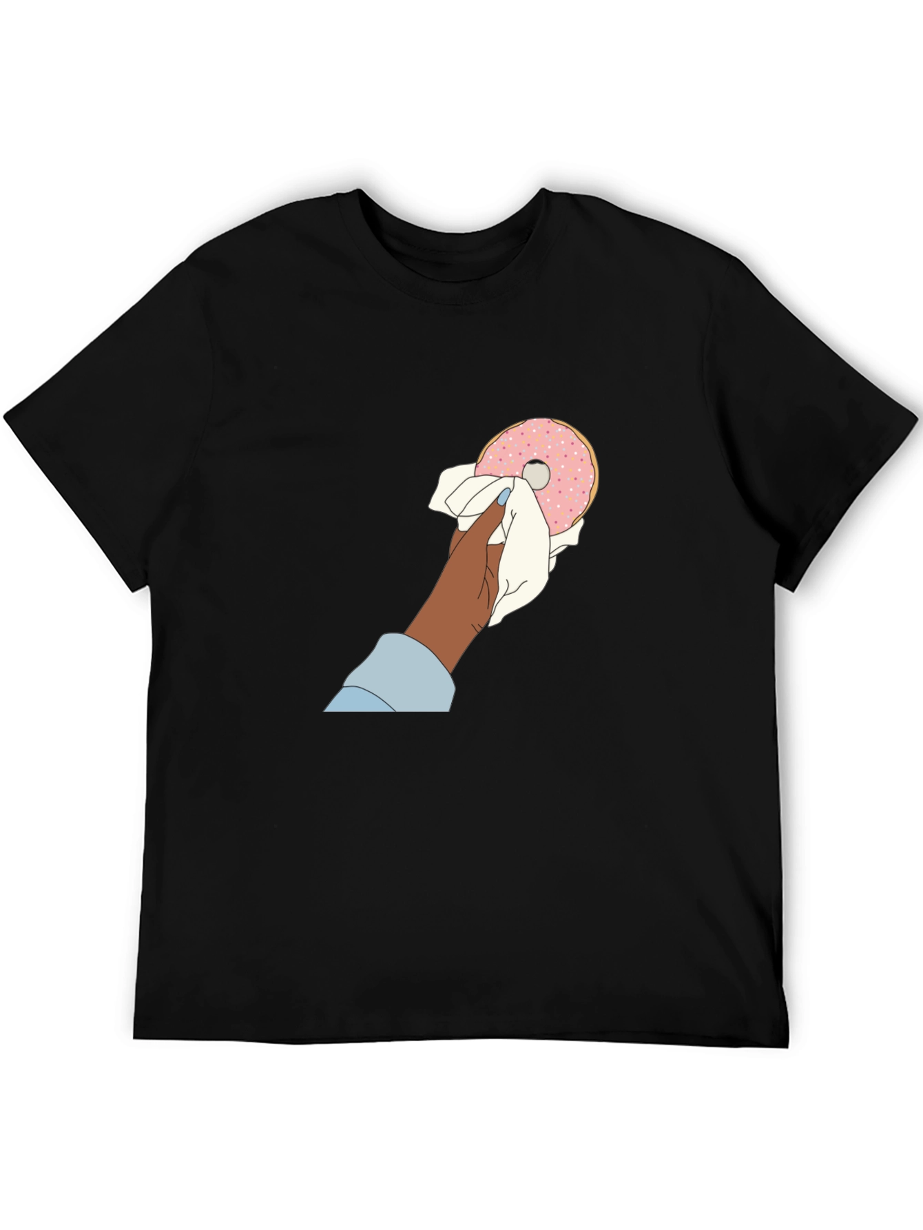 Doughnut Lover Graphic Tee - Black Unisex T-Shirt