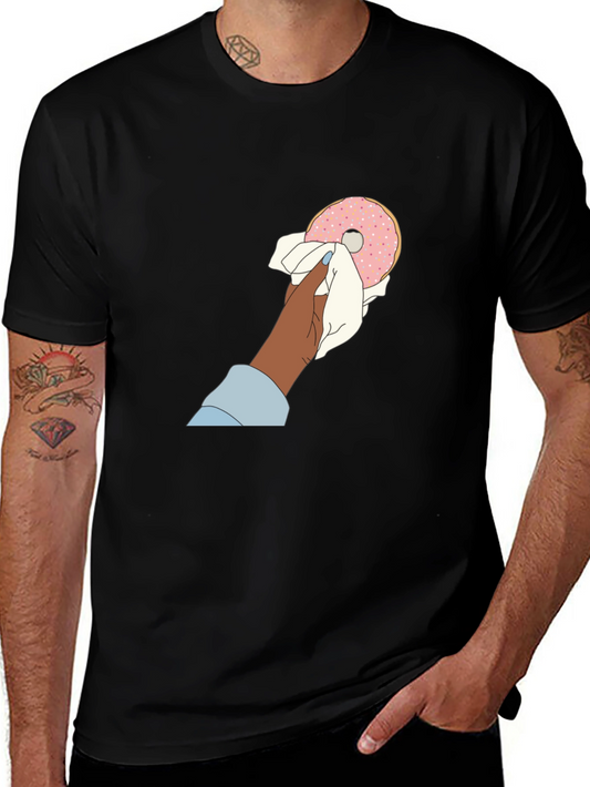 Doughnut Lover Graphic Tee - Black Unisex T-Shirt