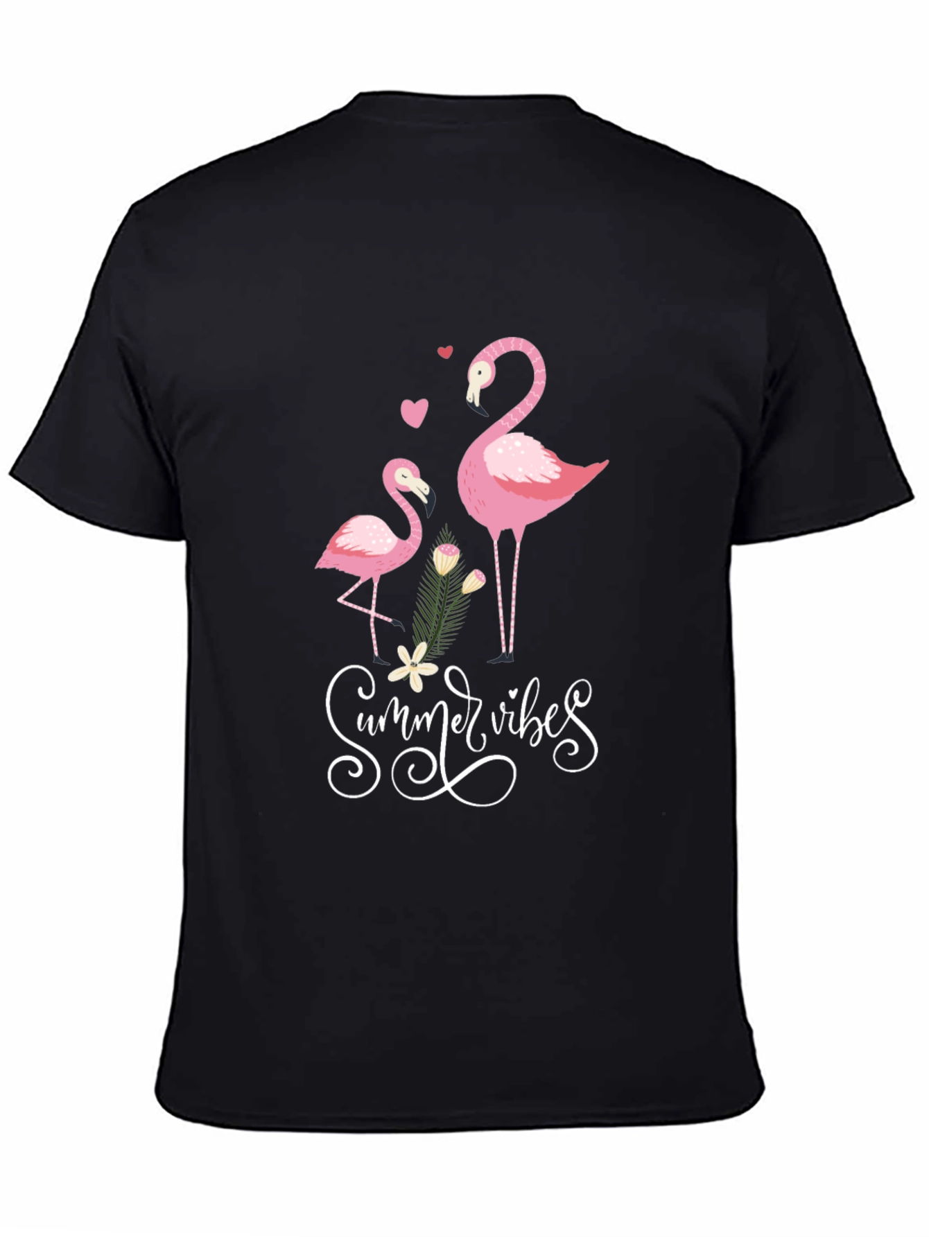 Summer Vibes Flamingo Graphic Tee