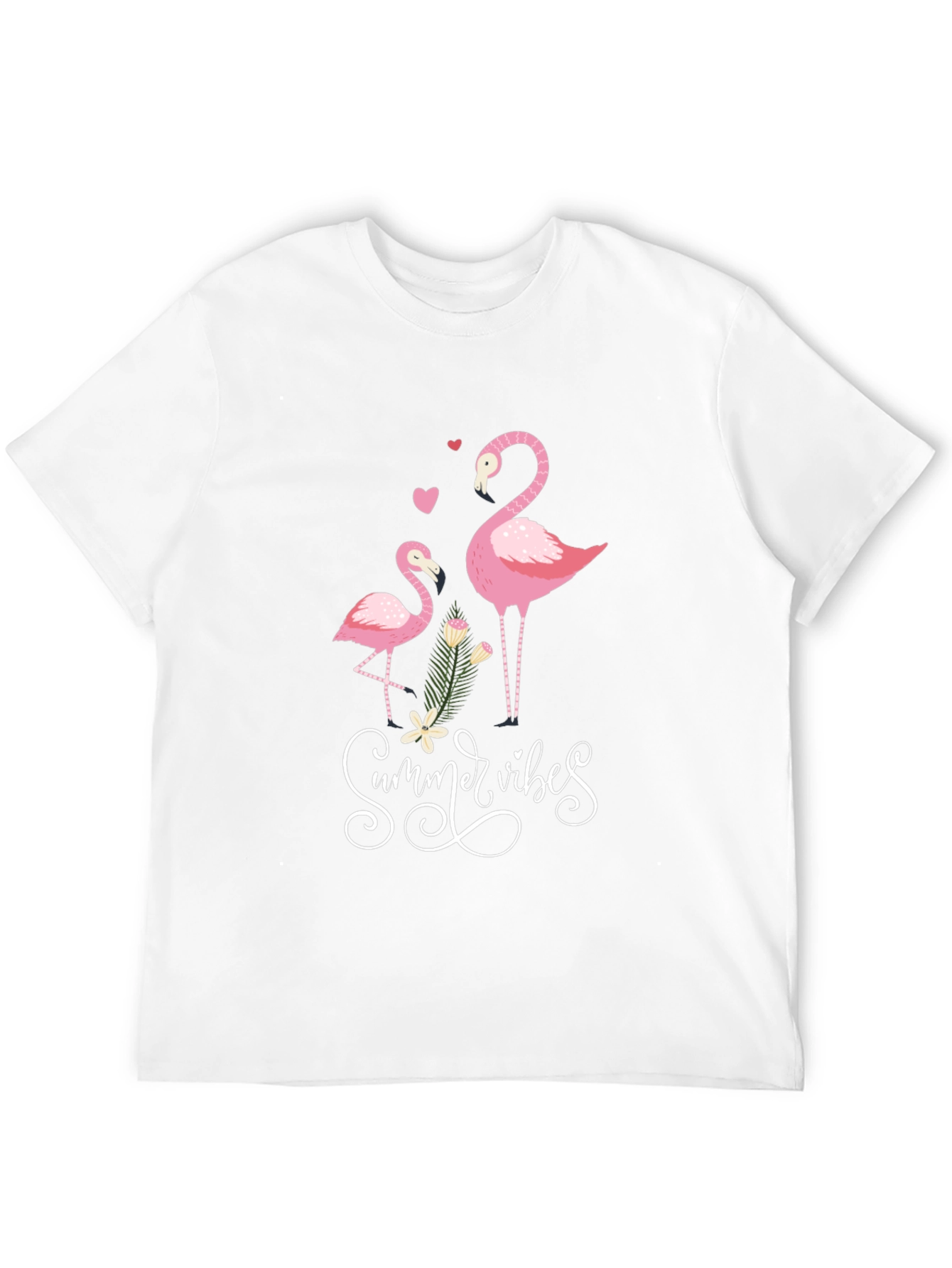 Summer Vibes Flamingo Graphic Tee