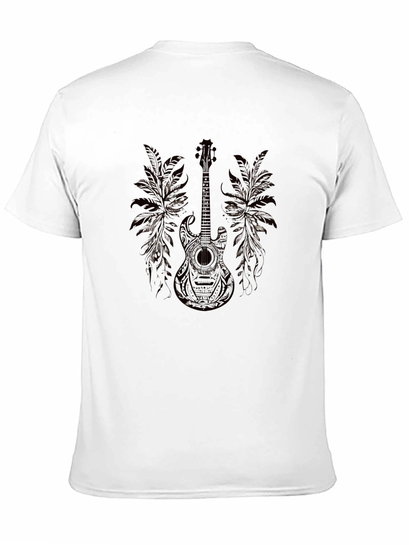 Guitar Graphic Black T-Shirt