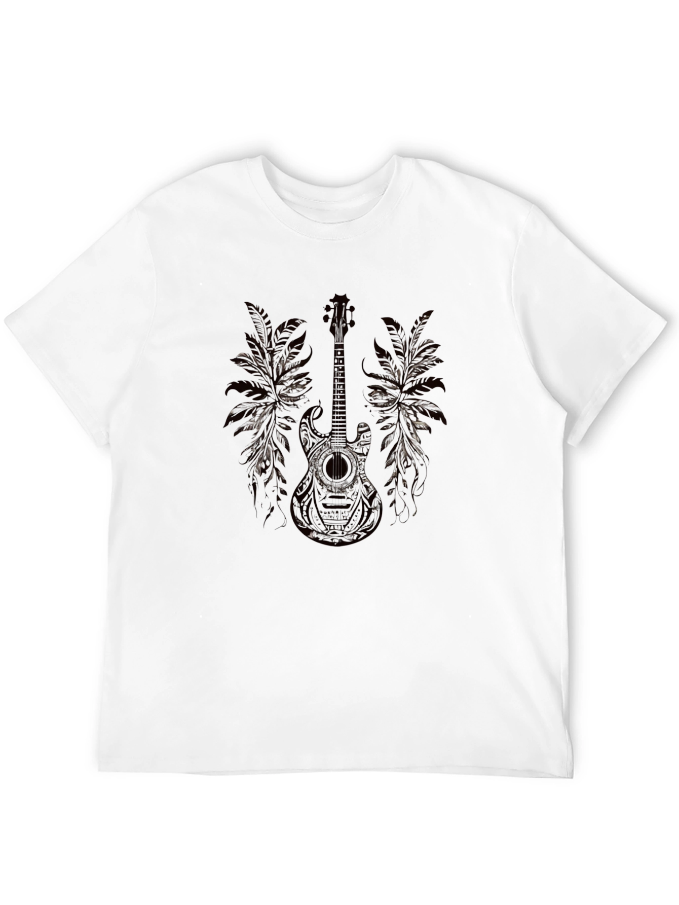 Guitar Graphic Black T-Shirt