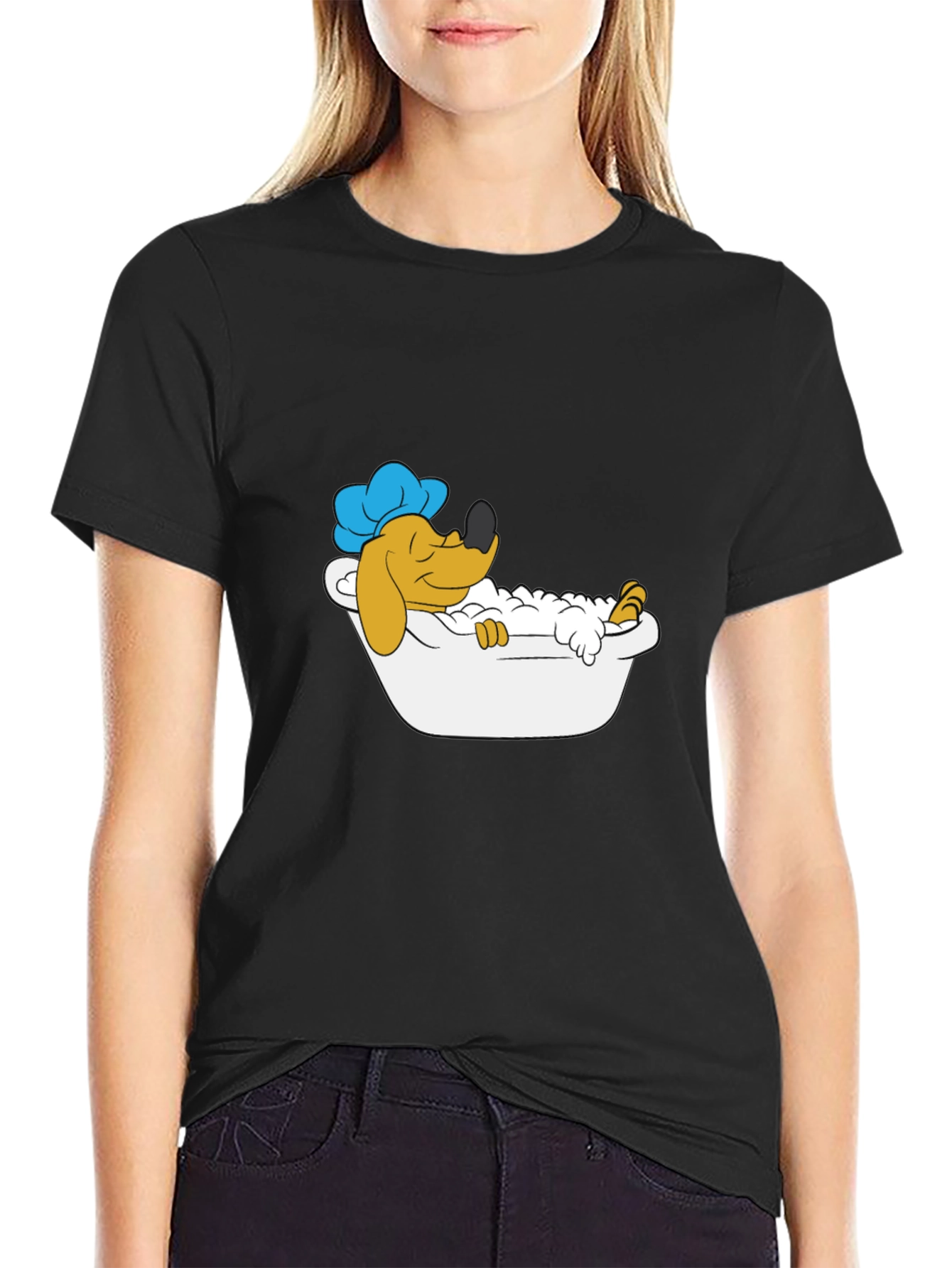 Cartoon Dog Relaxing T-Shirt