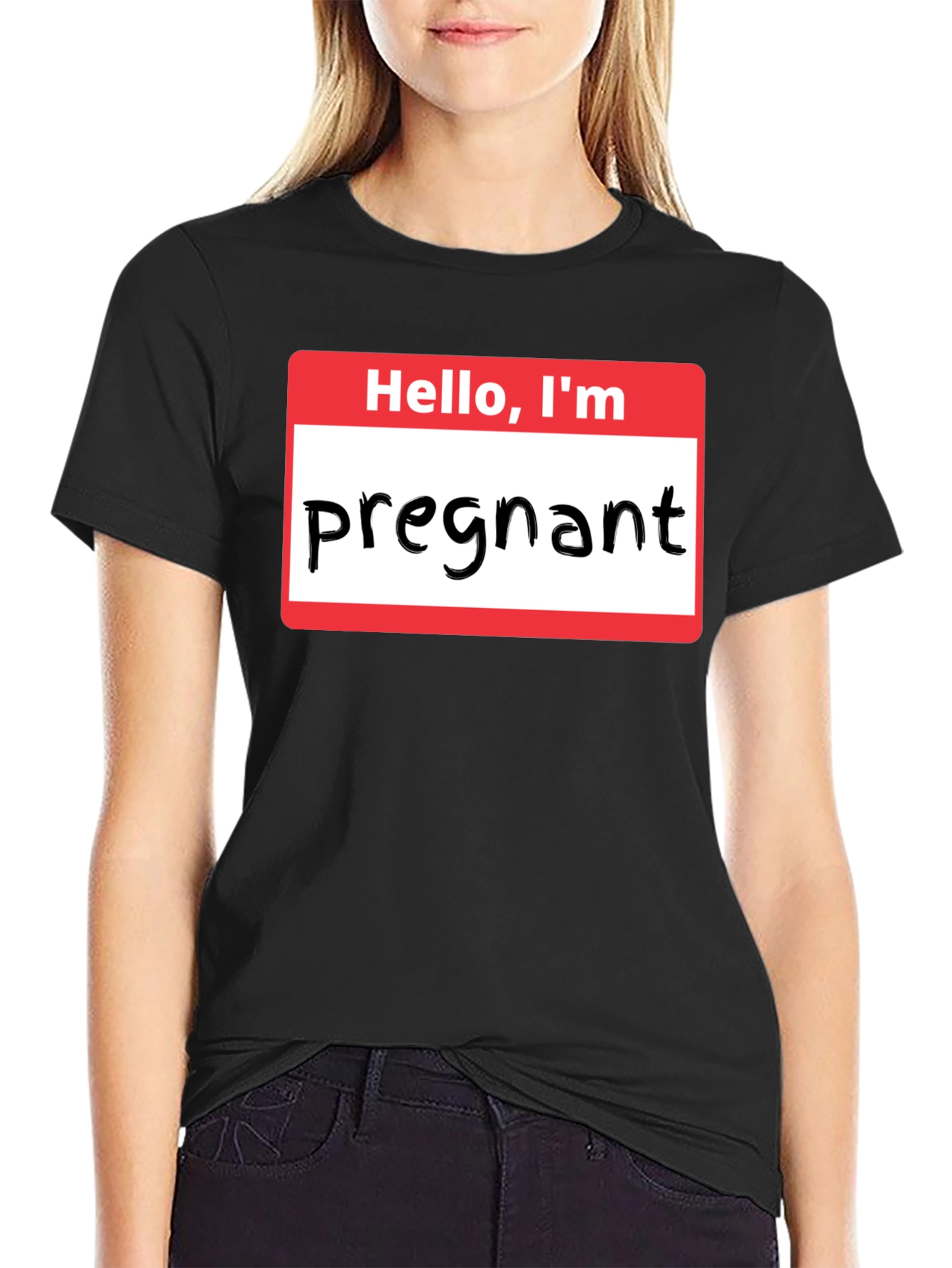 Hello Im Pregnant T-Shirt Funny Pregnancy Announcement Tee