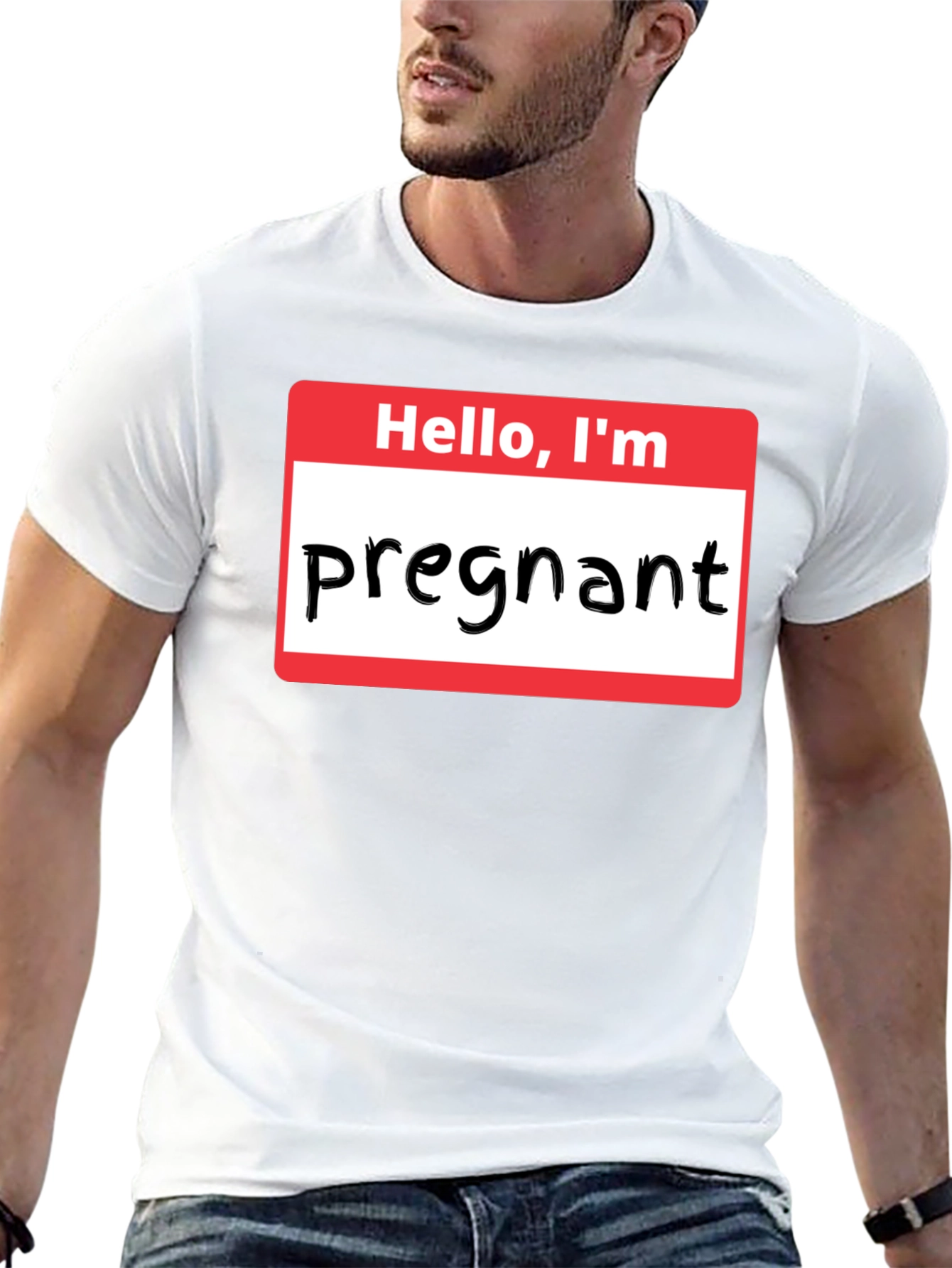 Hello Im Pregnant T-Shirt Funny Pregnancy Announcement Tee