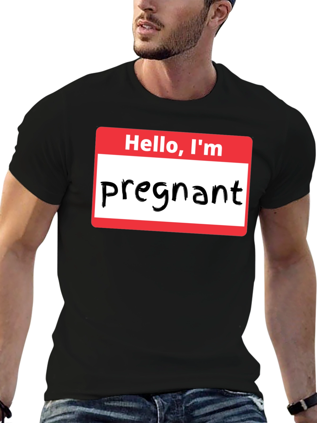 Hello Im Pregnant T-Shirt Funny Pregnancy Announcement Tee