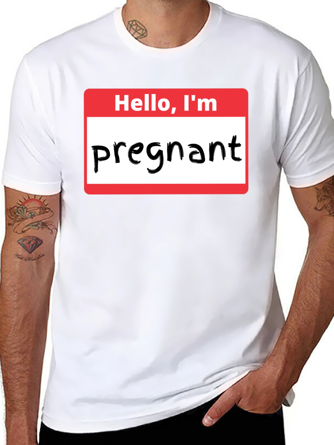 Hello Im Pregnant T-Shirt Funny Pregnancy Announcement Tee