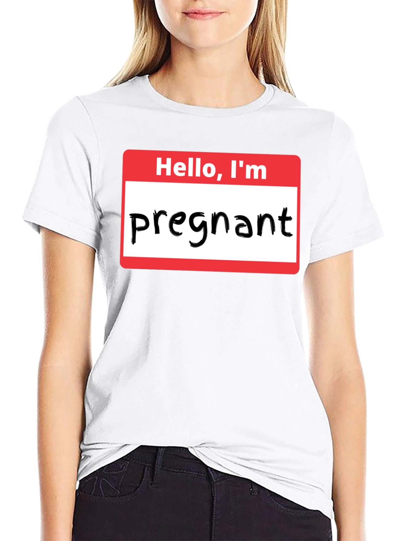 Hello Im Pregnant T-Shirt Funny Pregnancy Announcement Tee
