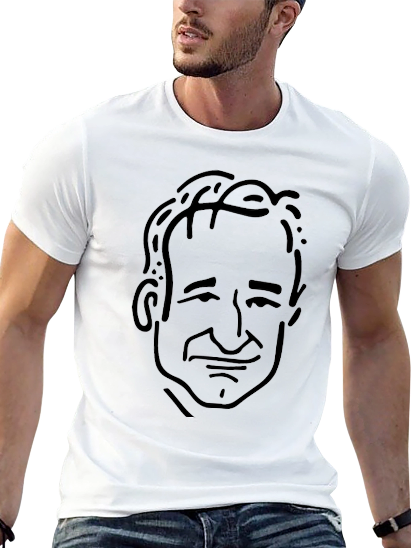 Black Robin Williams Graphic T-Shirt