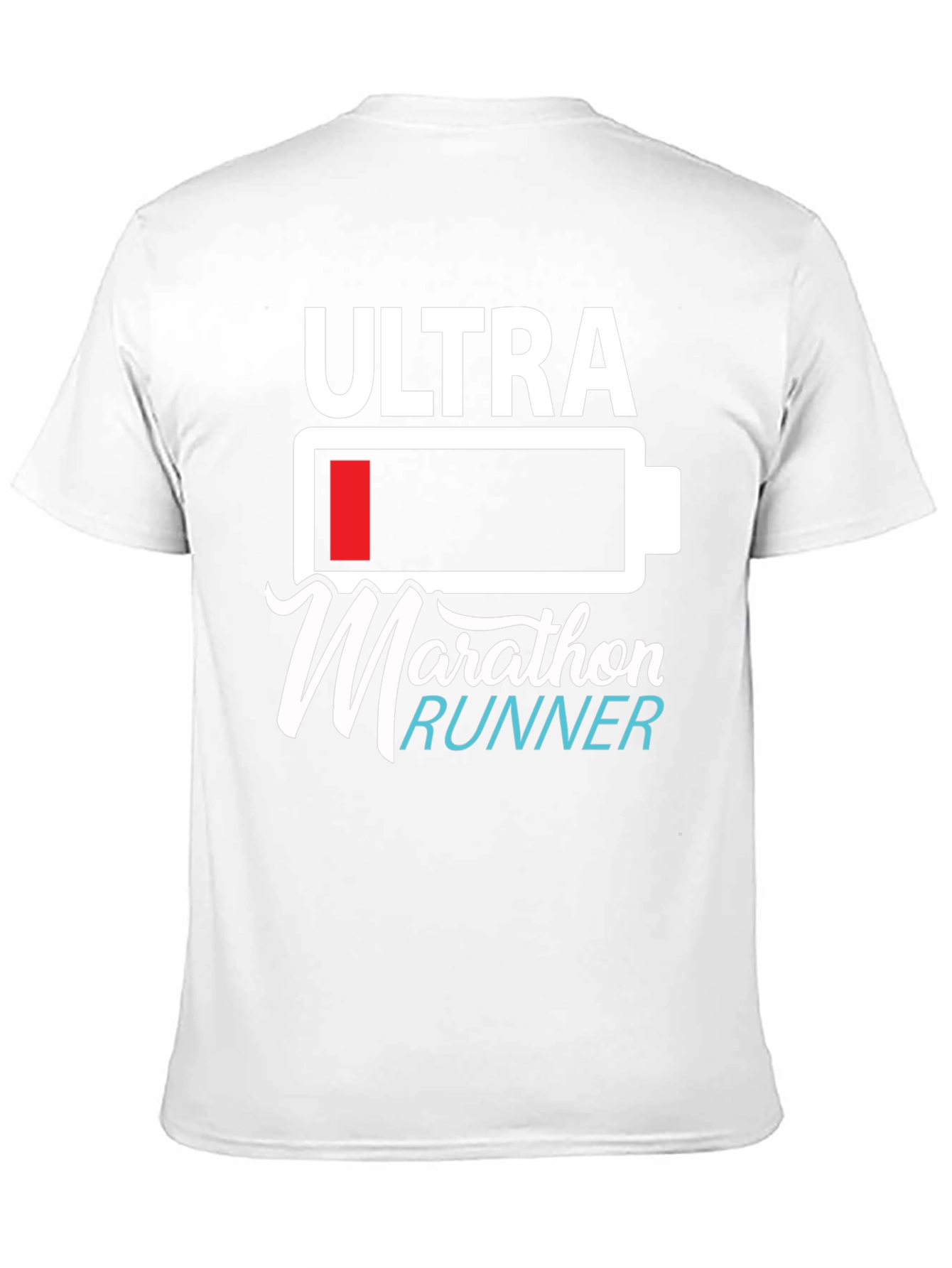 Ultra Marathon Runner Graphic T-Shirt - Black Cotton Blend
