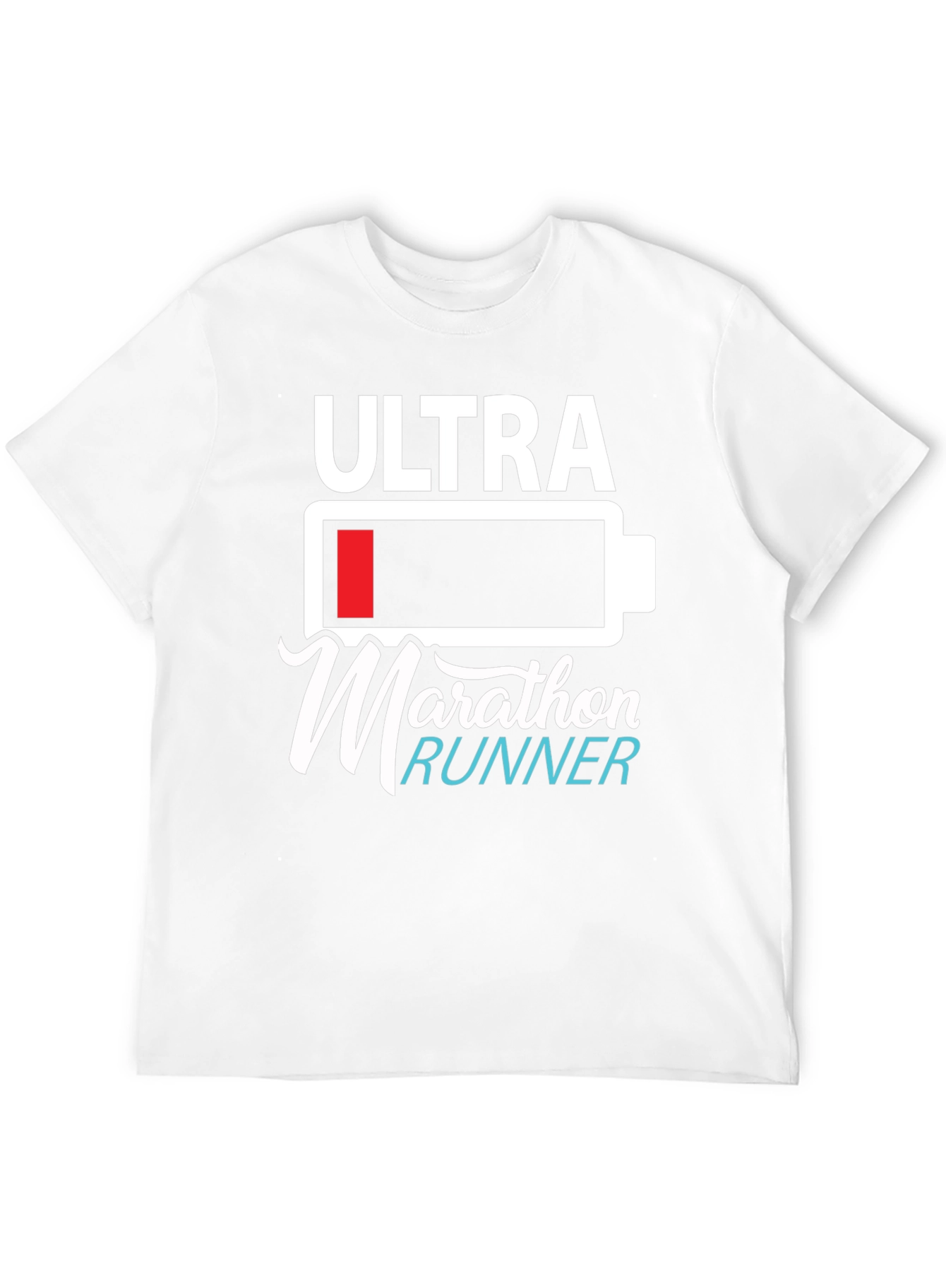 Ultra Marathon Runner Graphic T-Shirt - Black Cotton Blend