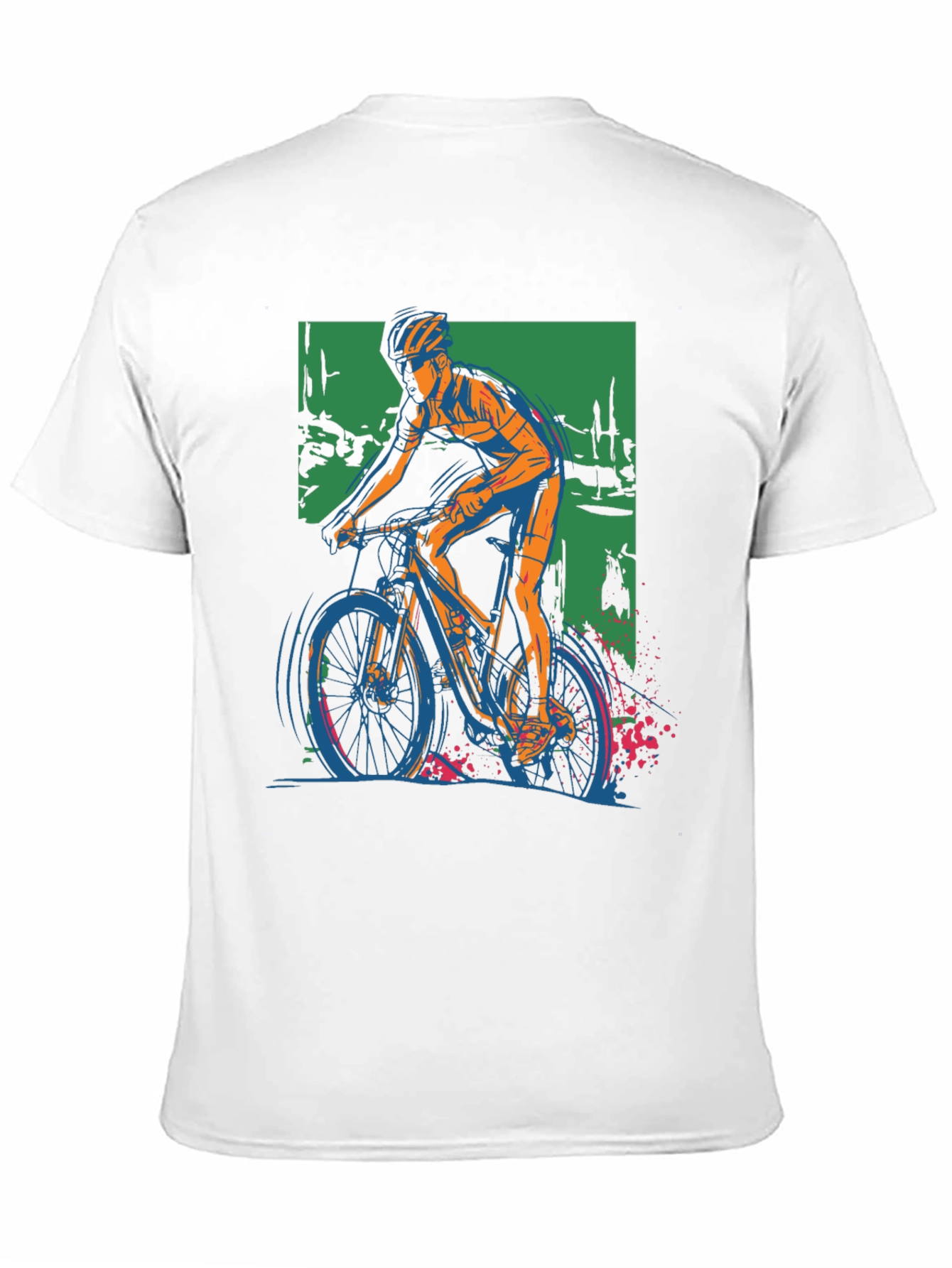 Mountain Biker Graphic Tee - Cool Cycling Design
