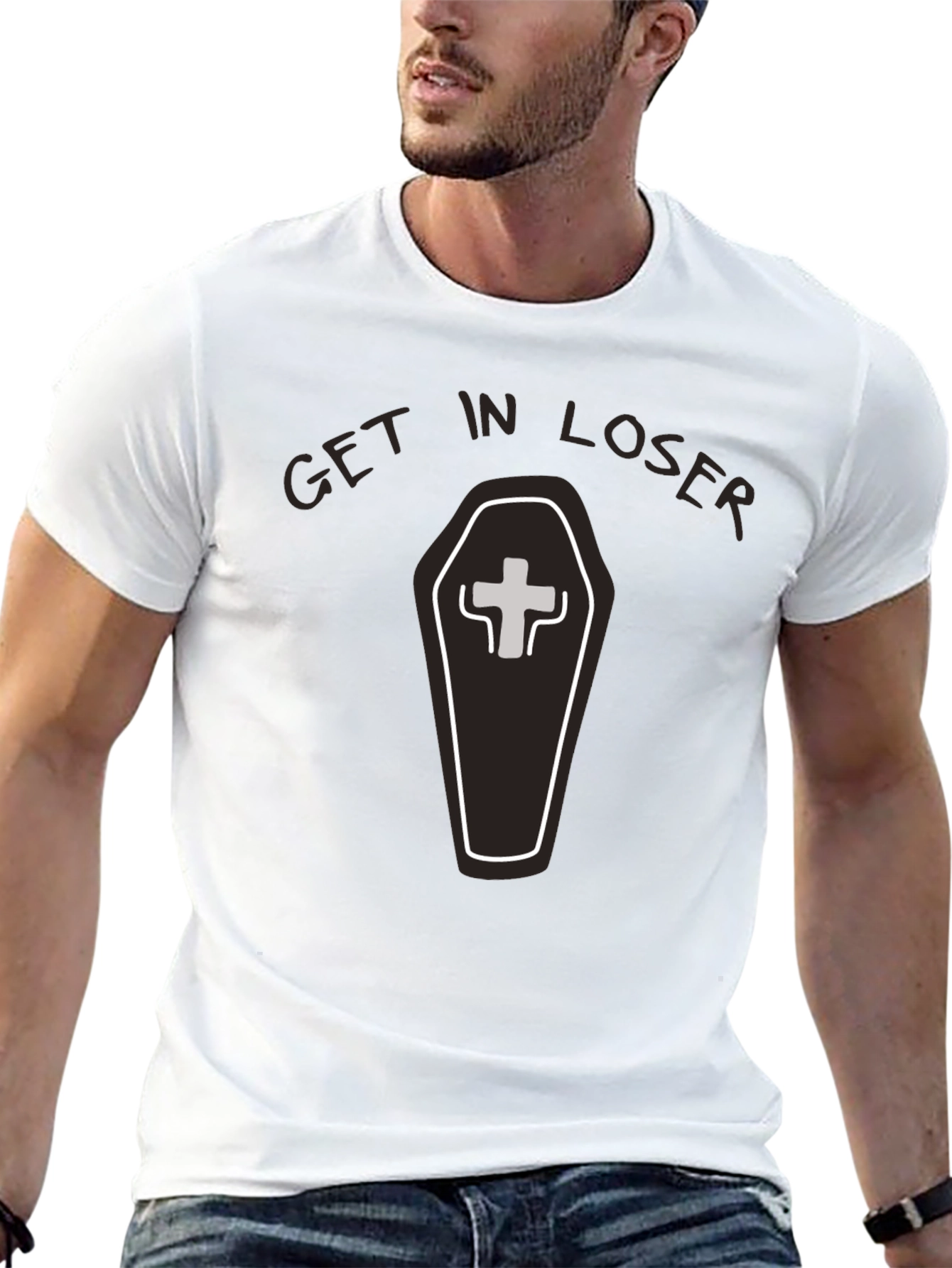 Get in Loser Coffin T-Shirt - Funny Graphic Tee