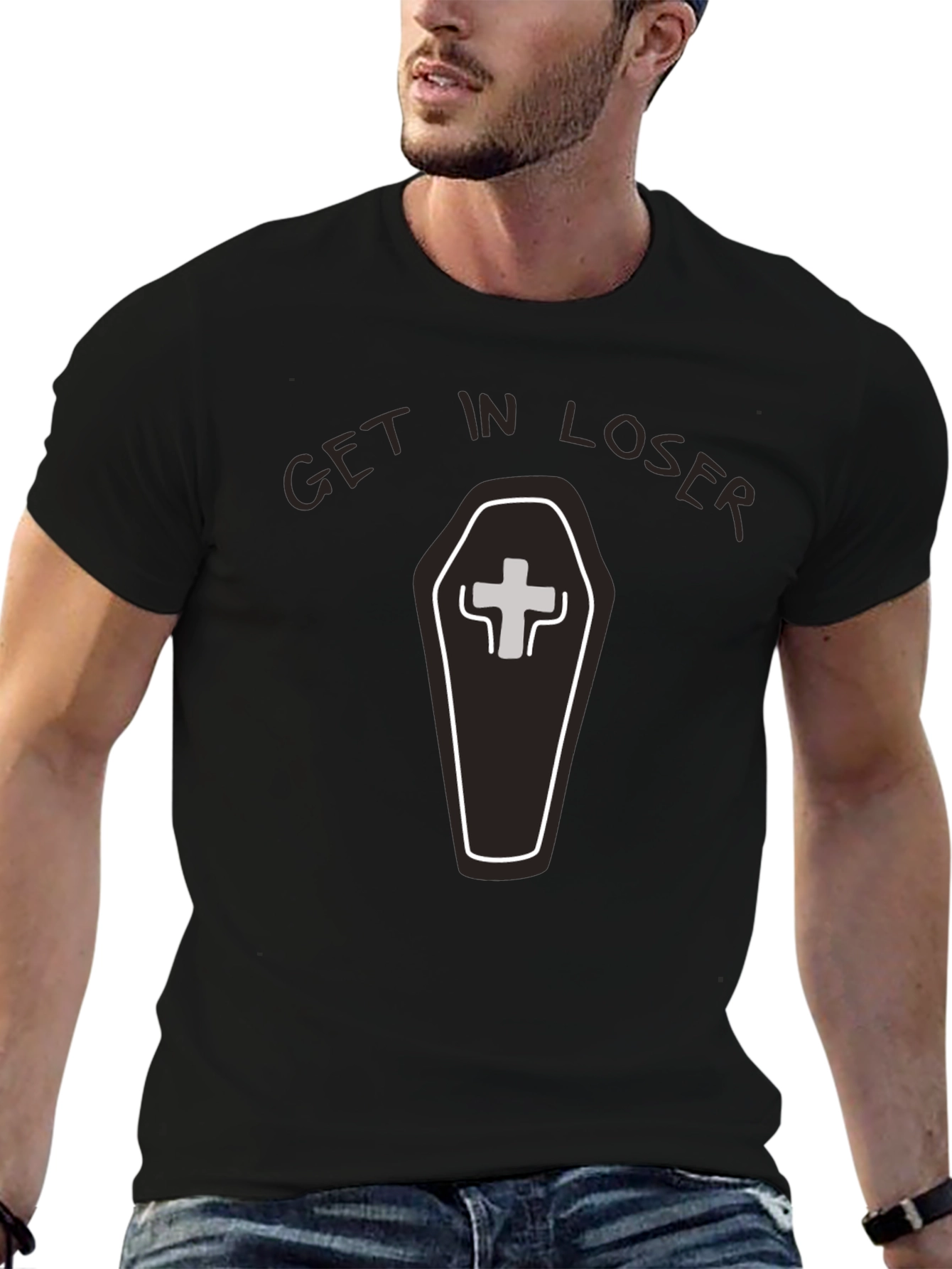 Get in Loser Coffin T-Shirt - Funny Graphic Tee