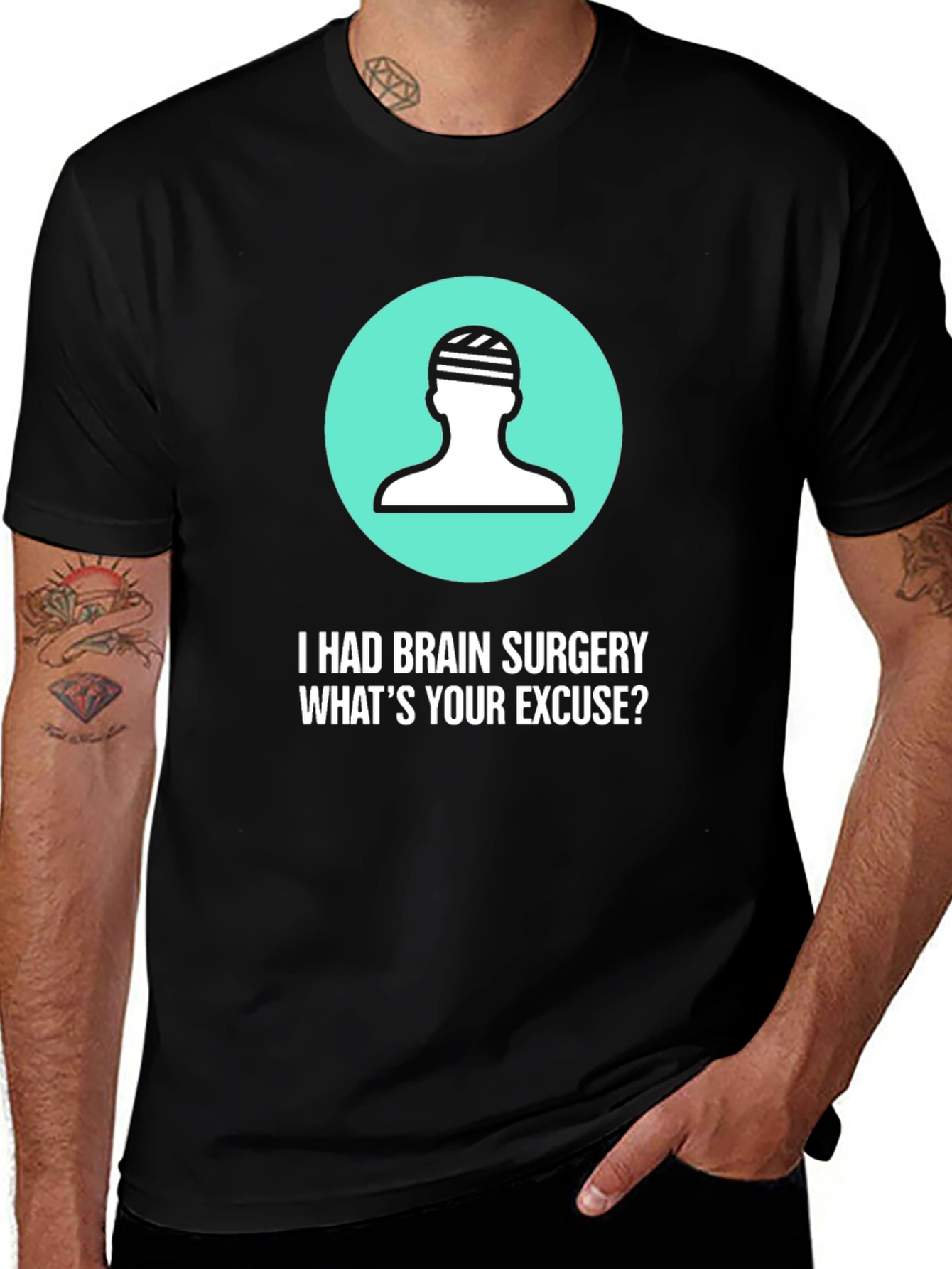 Brain Surgery Excuse T-Shirt - Funny Get Well Gift