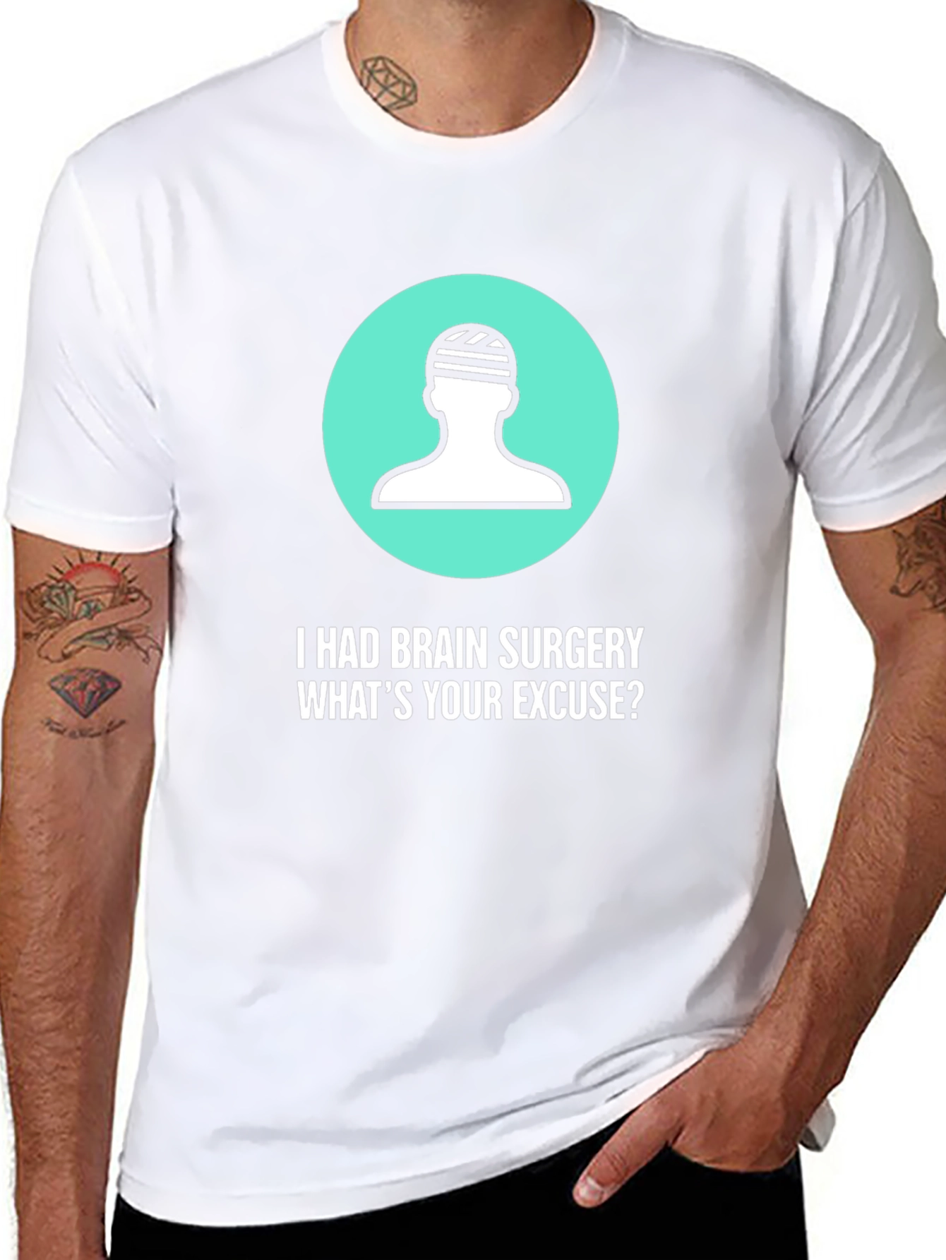 Brain Surgery Excuse T-Shirt - Funny Get Well Gift