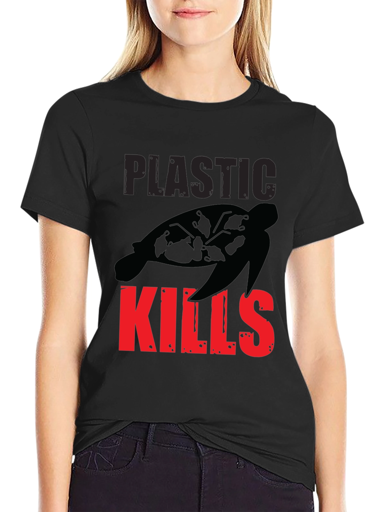 Plastic Kills T-Shirt - Save the Turtles