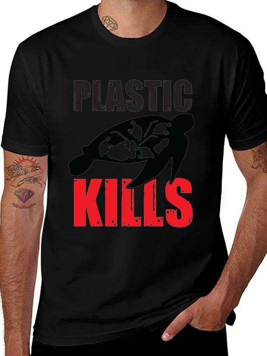 Plastic Kills T-Shirt - Save the Turtles
