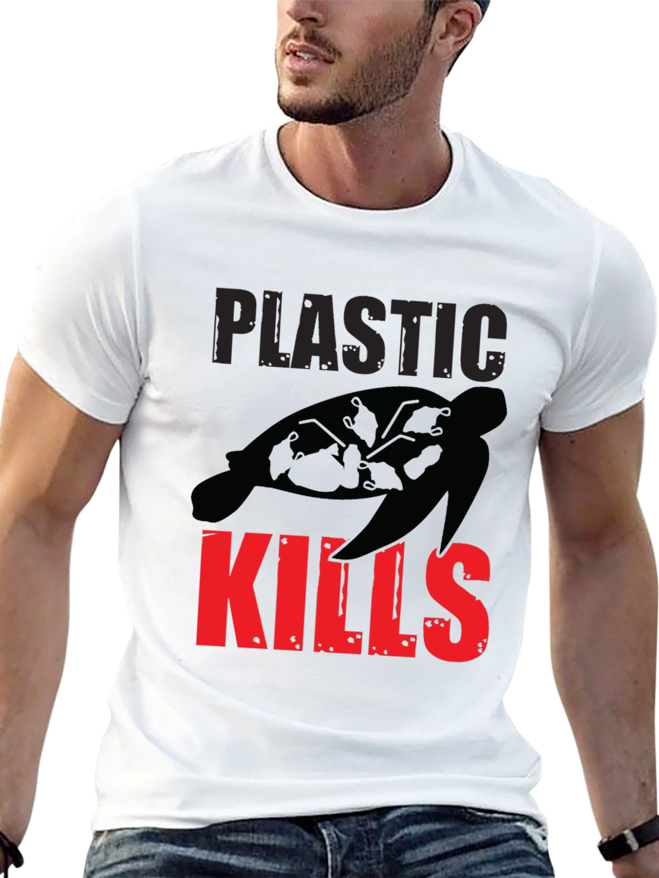 Plastic Kills T-Shirt - Save the Turtles
